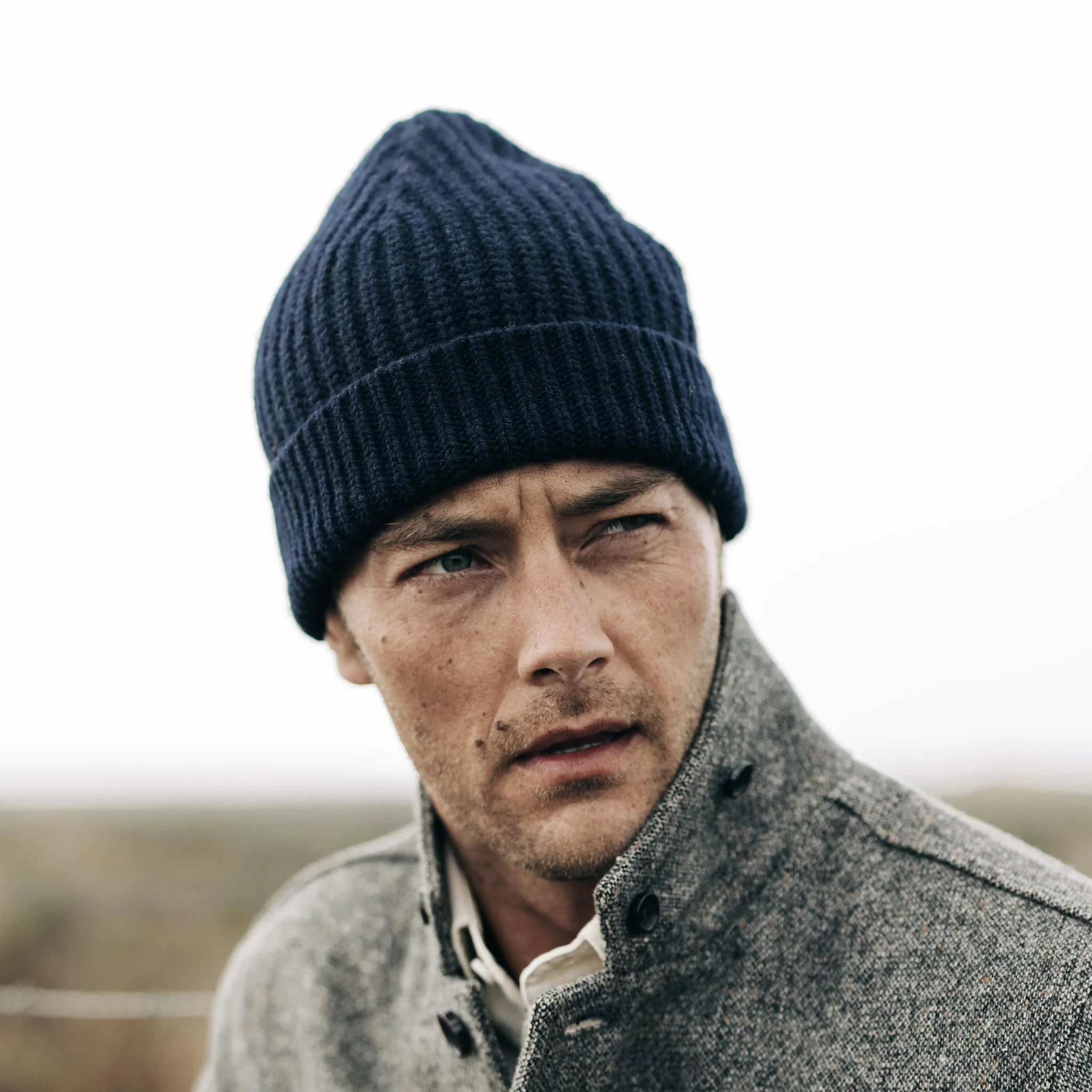 The Fisherman Beanie in Dark Navy - Image 2