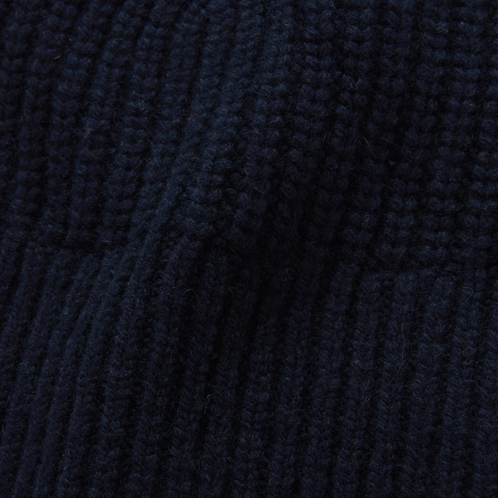 The Fisherman Beanie in Dark Navy - Image 5