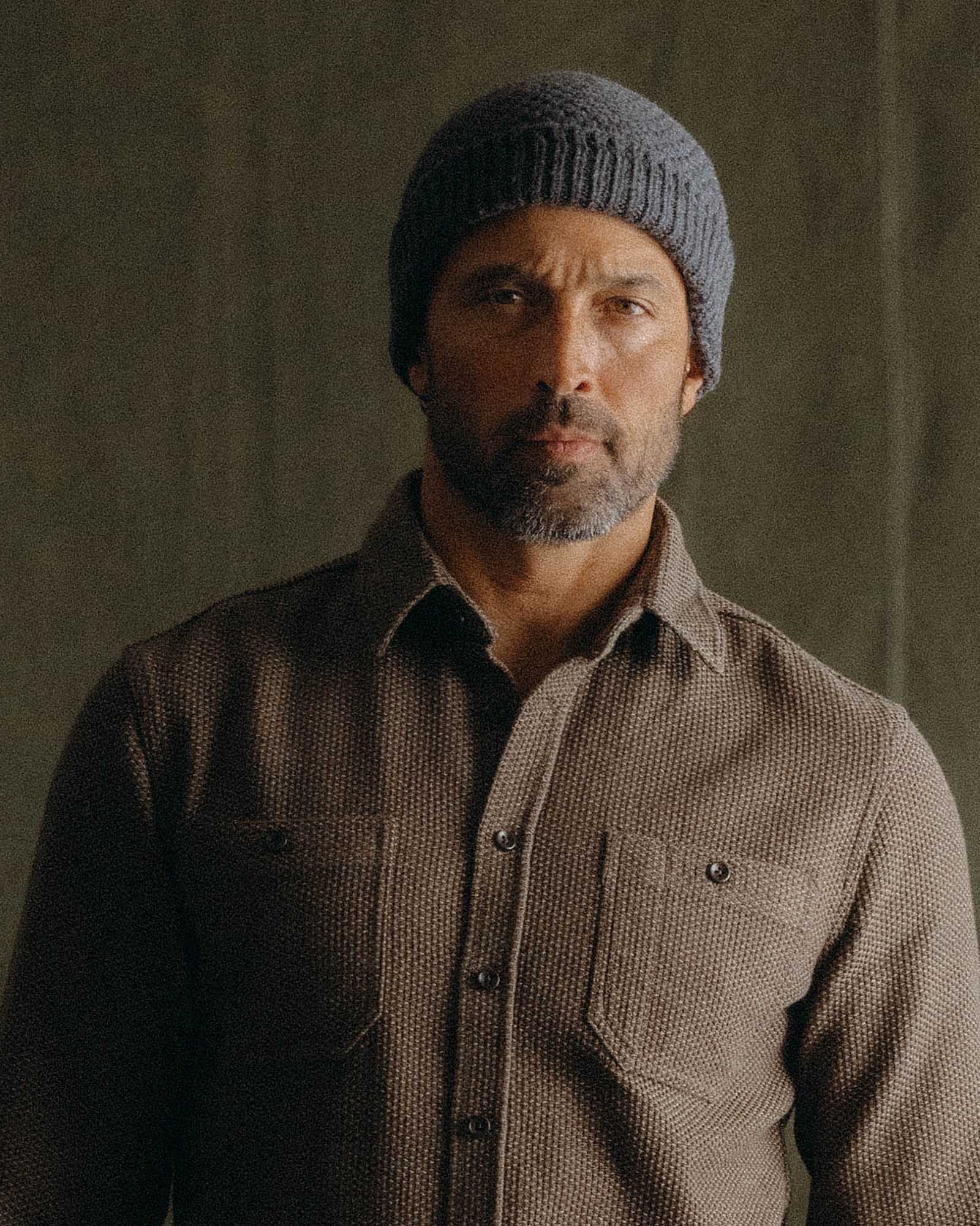 The Fisherman Beanie in Heather Coal - Image 2