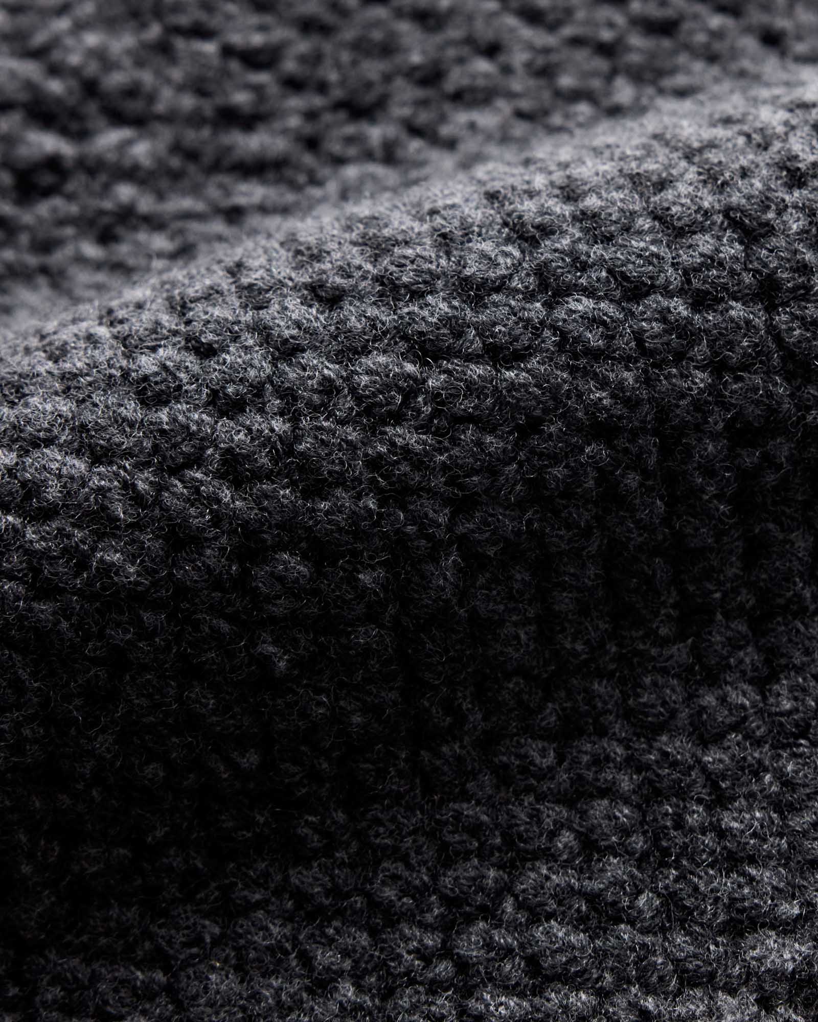 The Fisherman Beanie in Heather Coal - Image 4