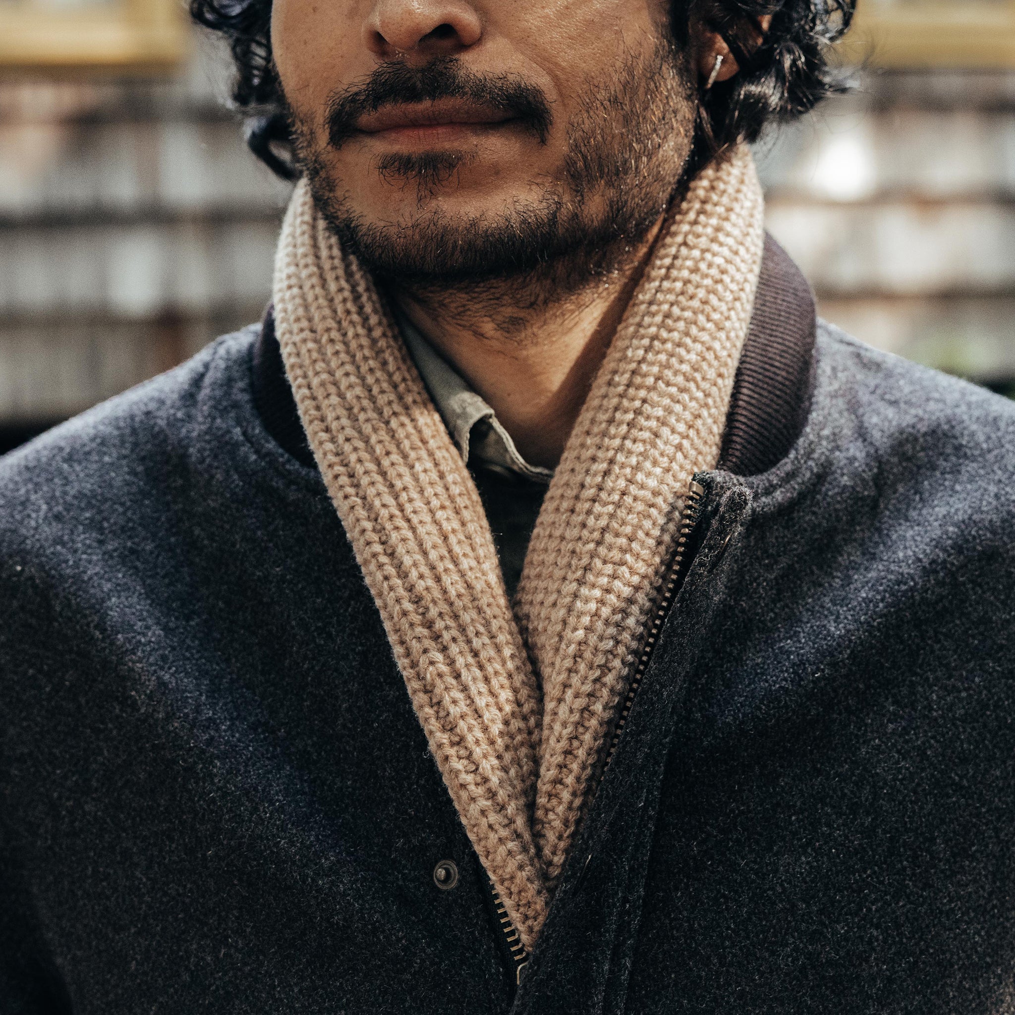 The Fisherman Scarf in Camel - Image 2