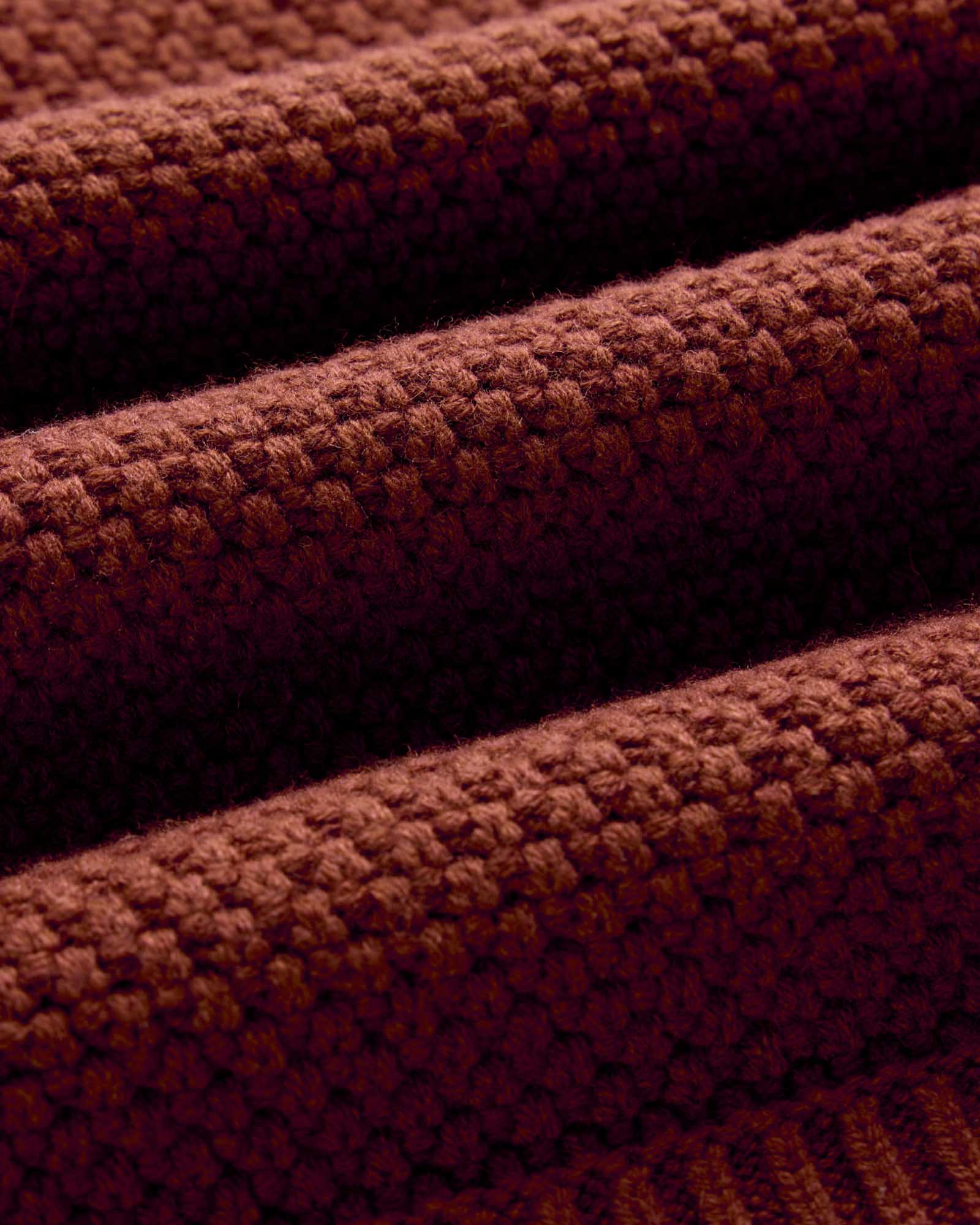 The Fisherman Sweater in Heather Brick Merino - Image 6
