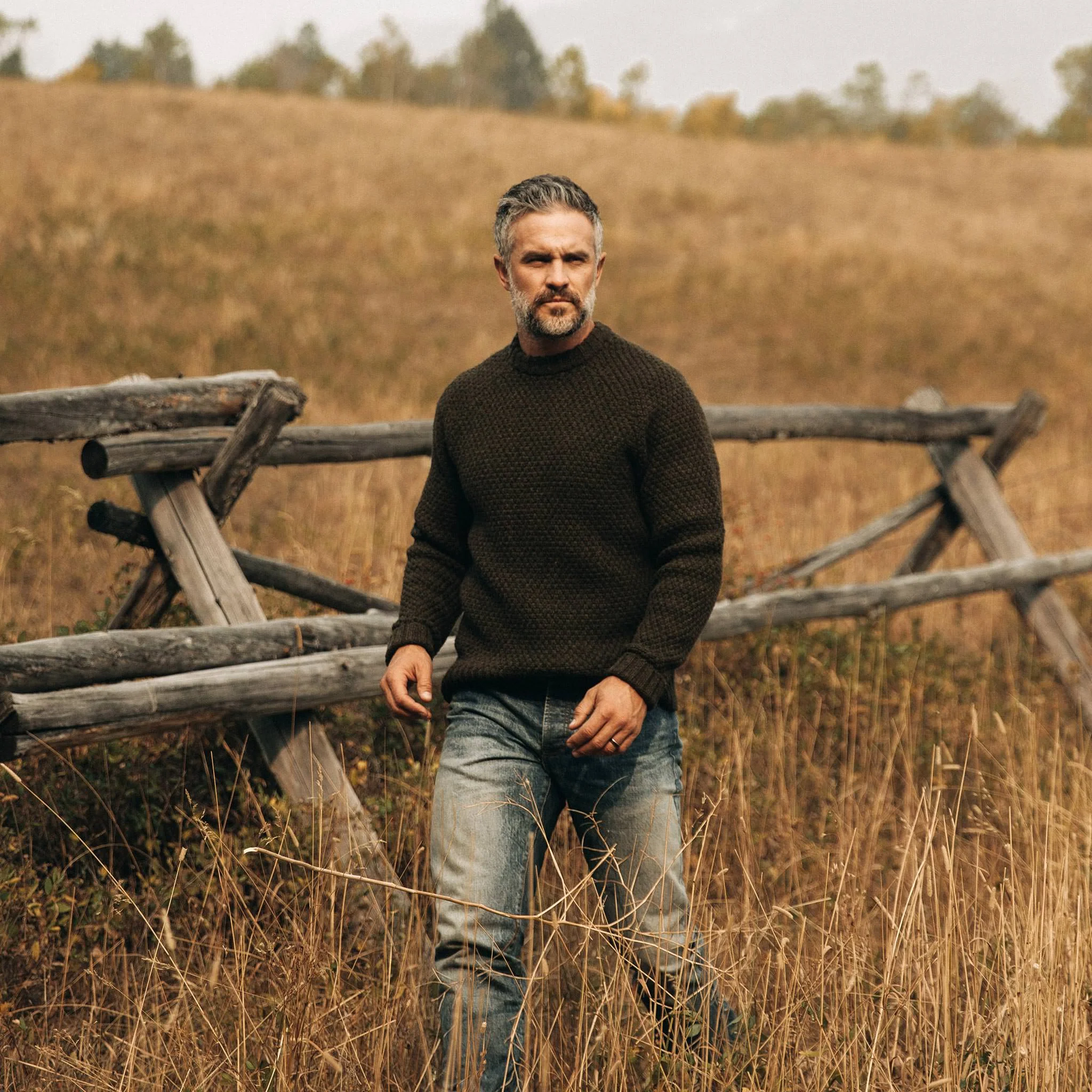 The Fisherman Sweater in Loden - Image 2