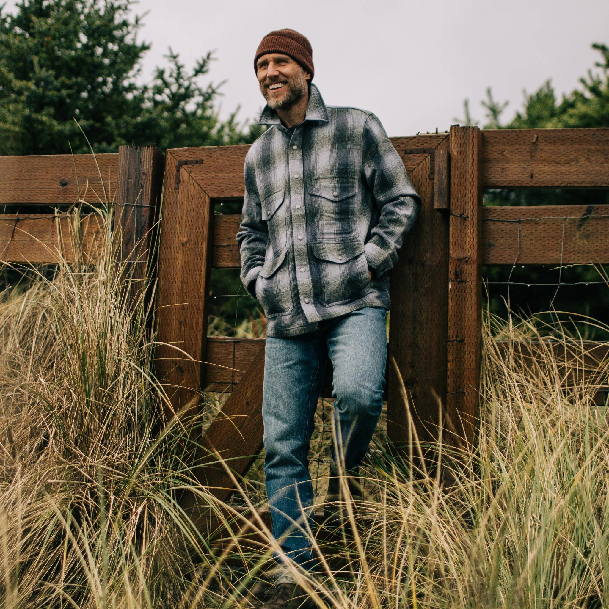 The Forester Jacket in Ash Plaid - Image 2