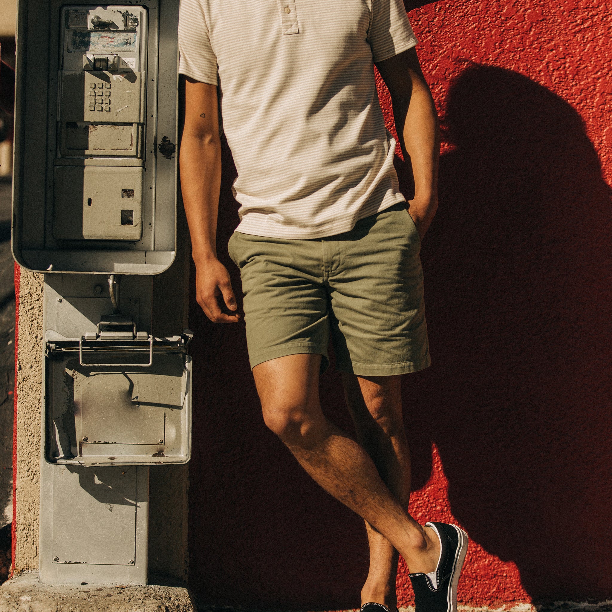 The Foundation Short in Olive Twill - Image 3