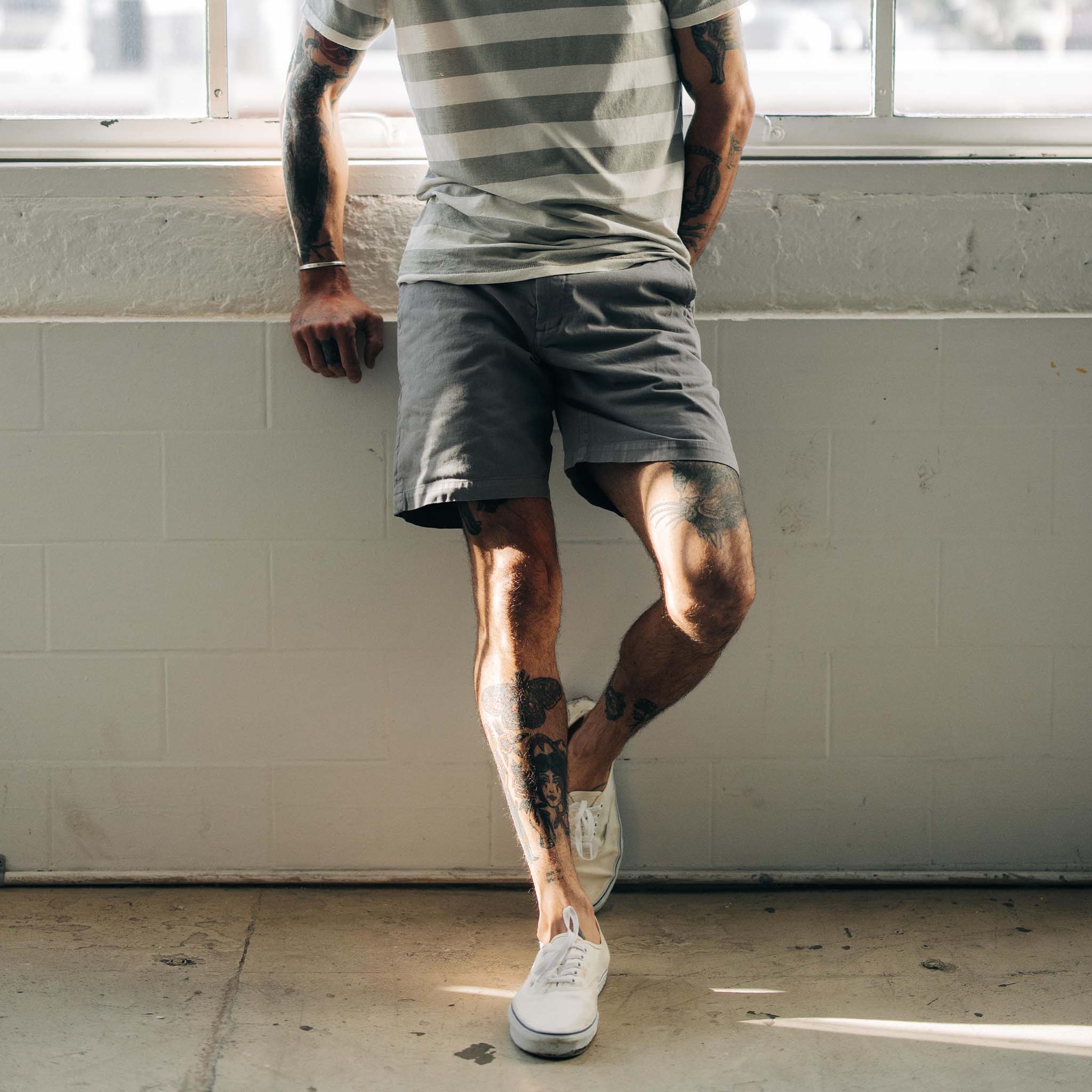 The Foundation Short in Organic Steeple Grey - Image 2