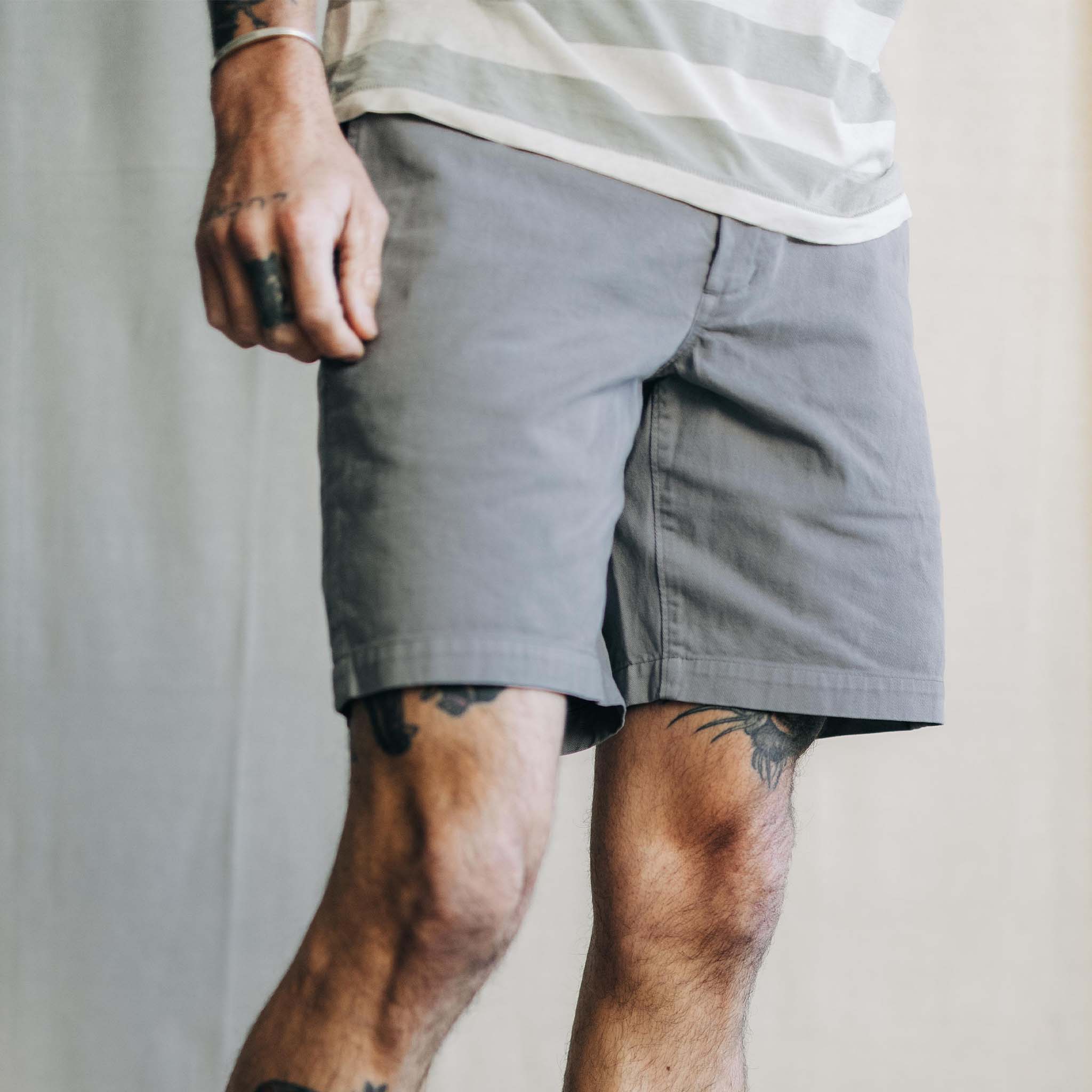 The Foundation Short in Organic Steeple Grey - Image 3