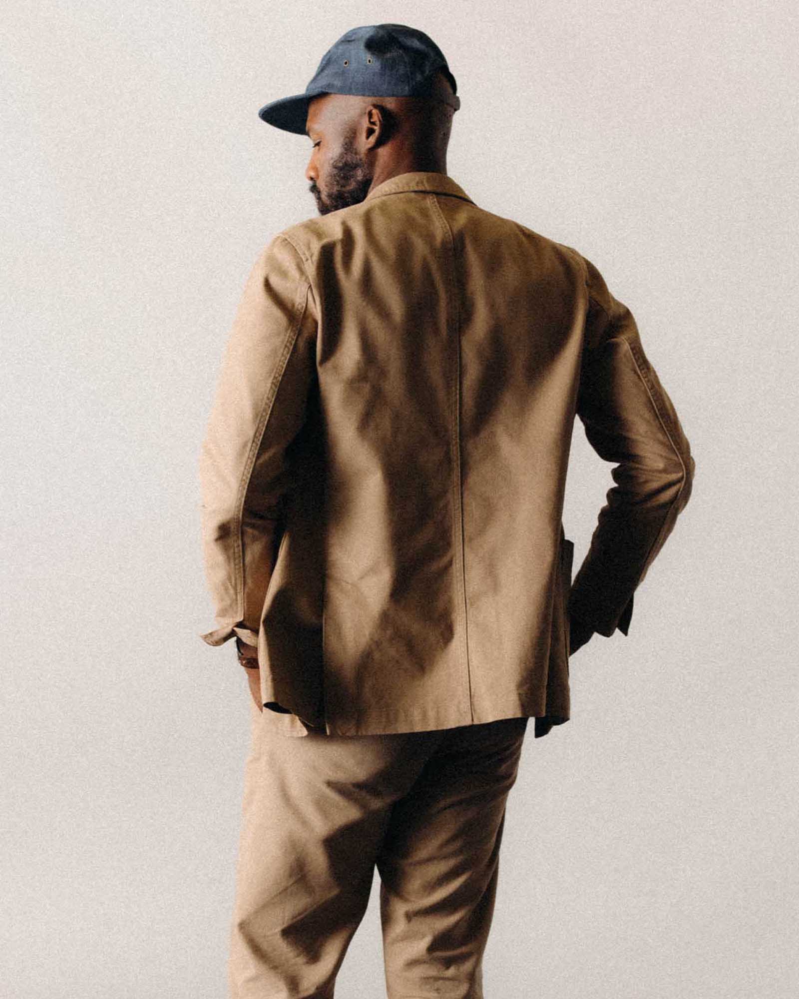 The Foundation Sportcoat in Organic Khaki Twill - Image 4