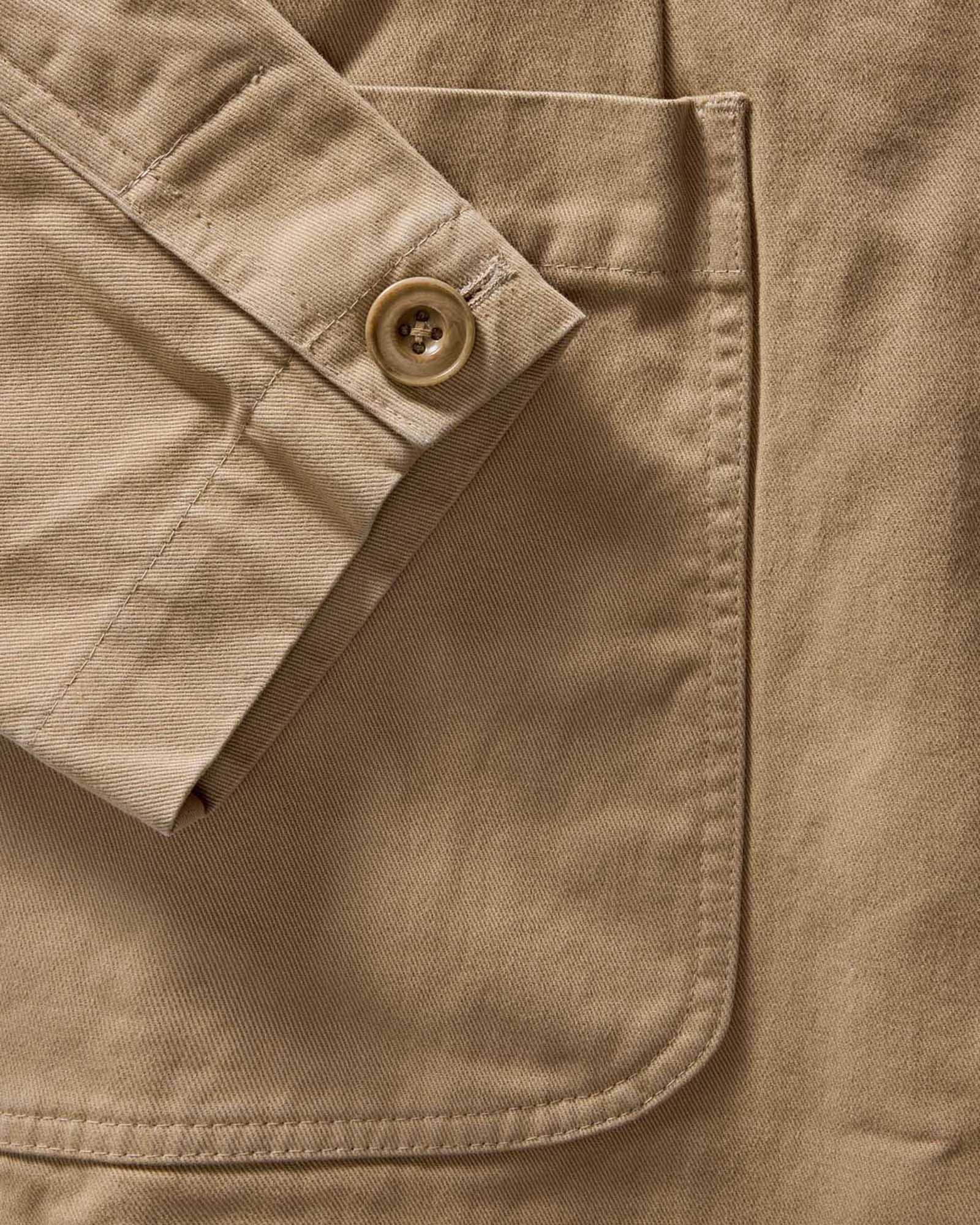 The Foundation Sportcoat in Organic Khaki Twill - Image 9