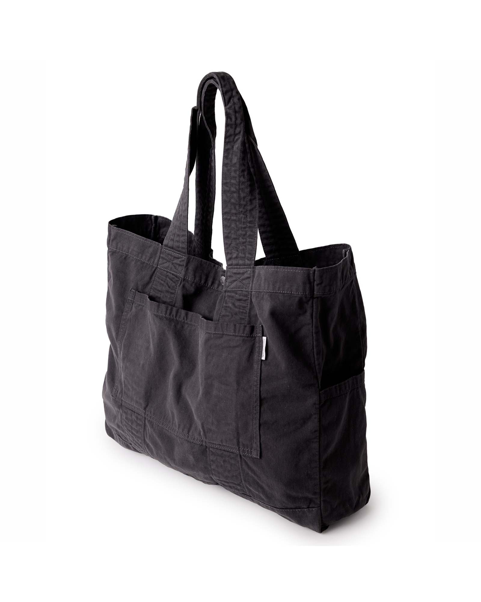 The Foundation Tote in Organic Faded Black - Image 2