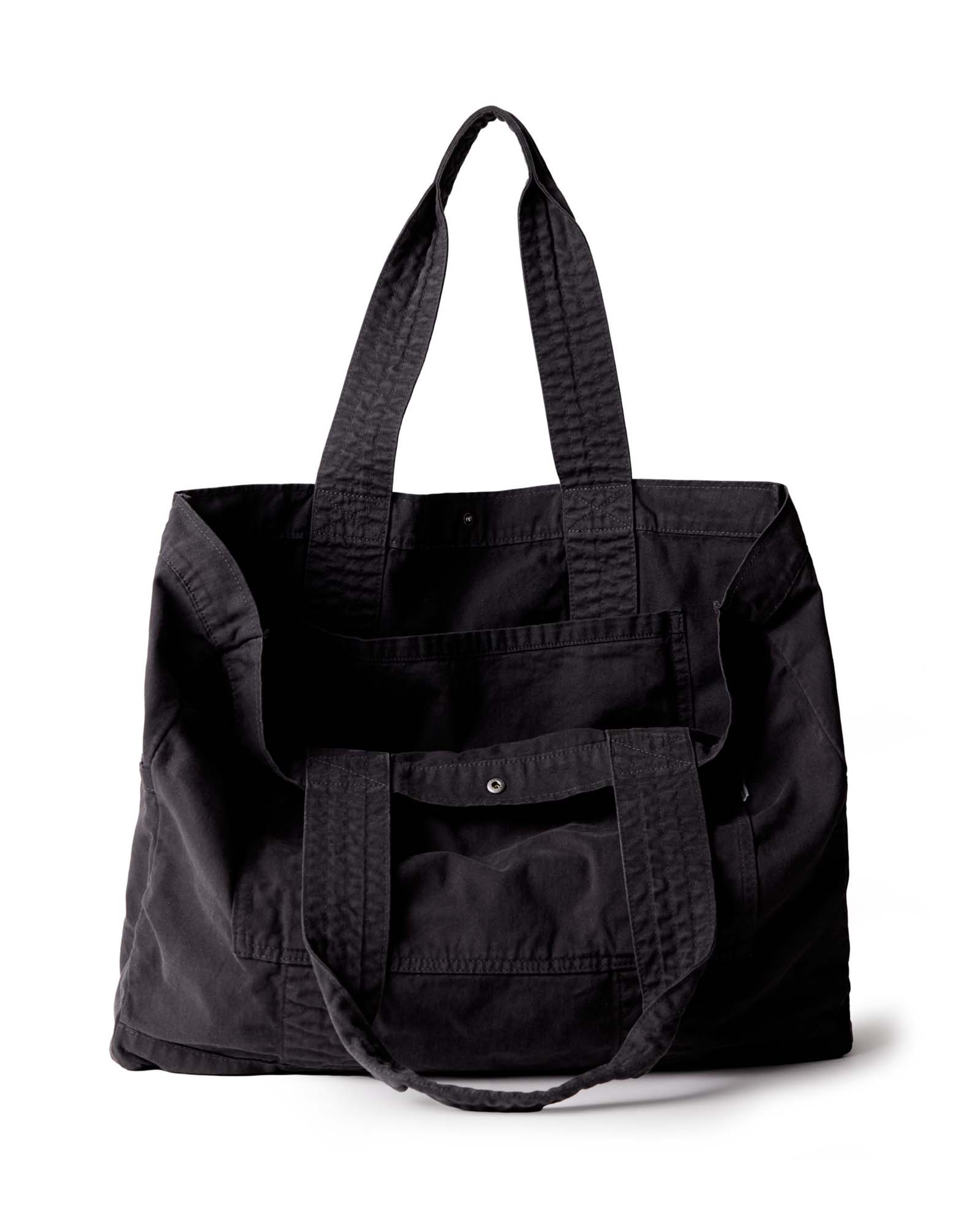 The Foundation Tote in Organic Faded Black - Image 6
