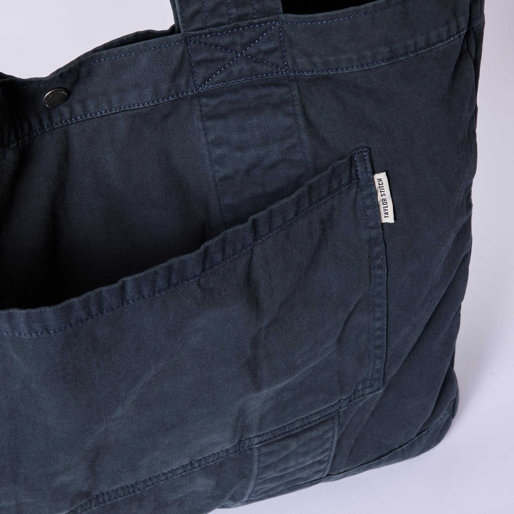 The Foundation Tote in Organic Navy - Image 7