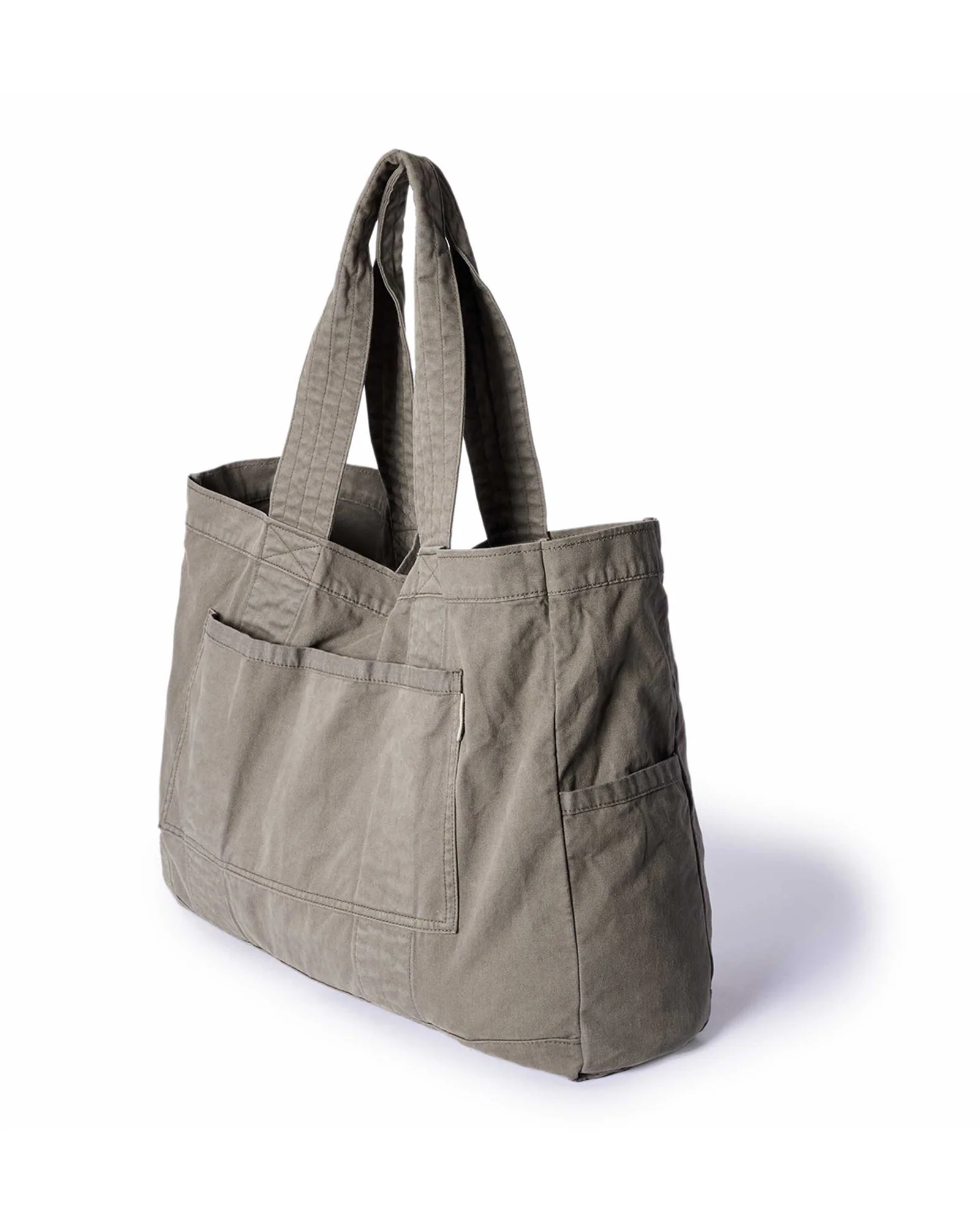 The Foundation Tote in Organic Smoked Olive - Image 5