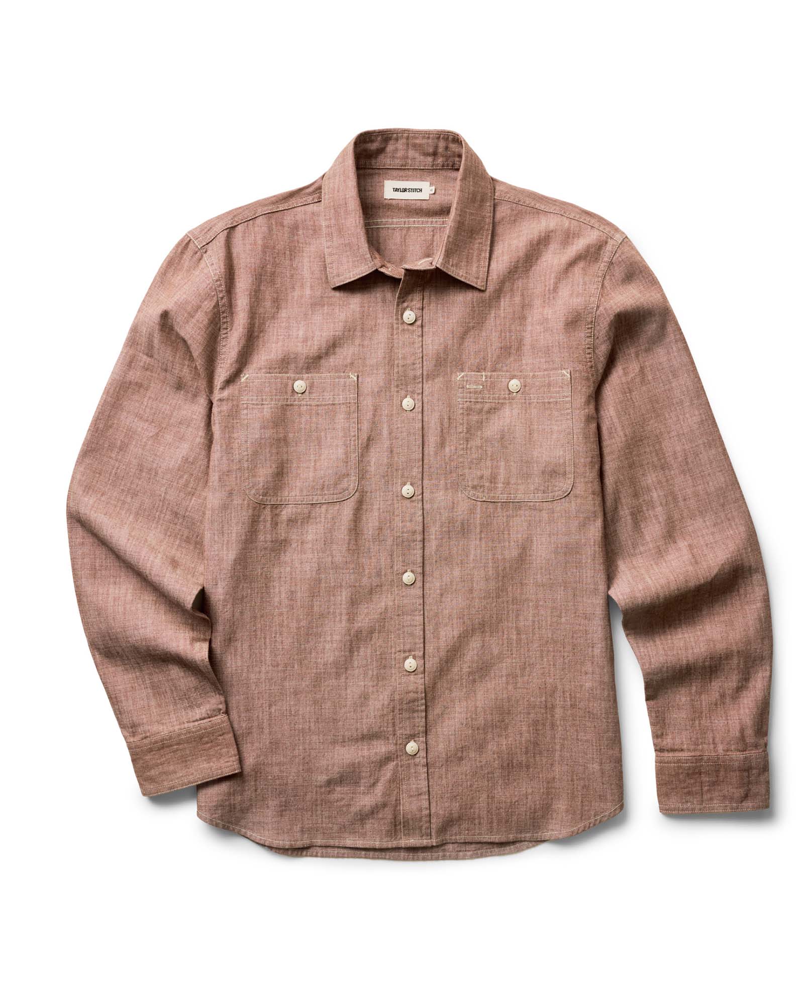 The Foundry Shirt in Brick Chambray - Image 8