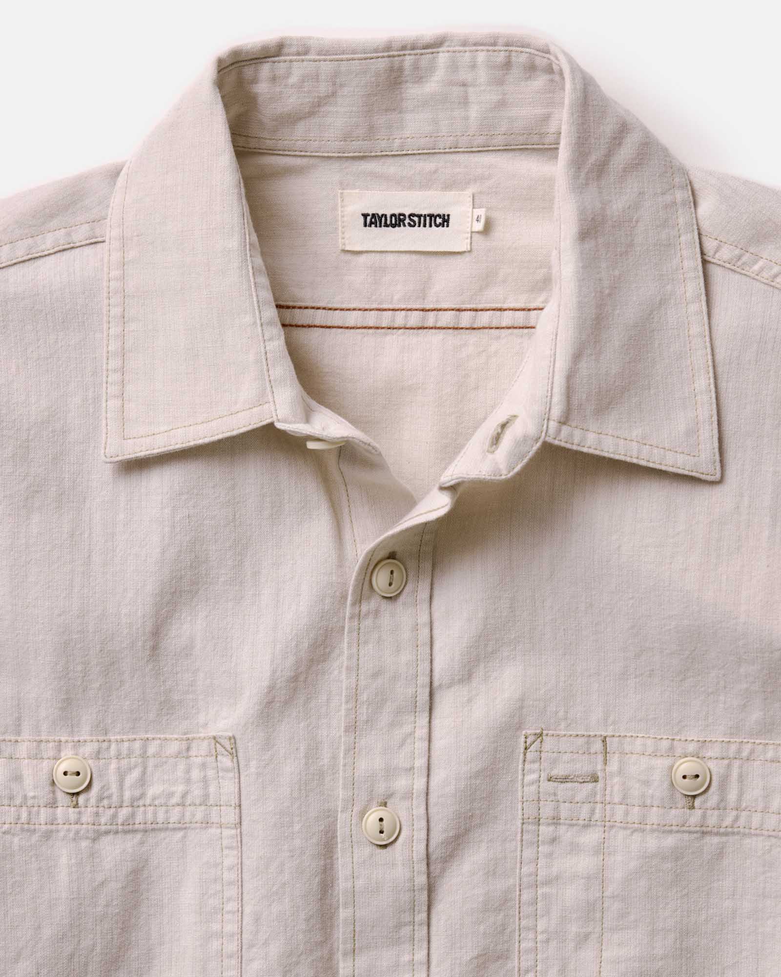 The Foundry Shirt in Natural Chambray - Image 7
