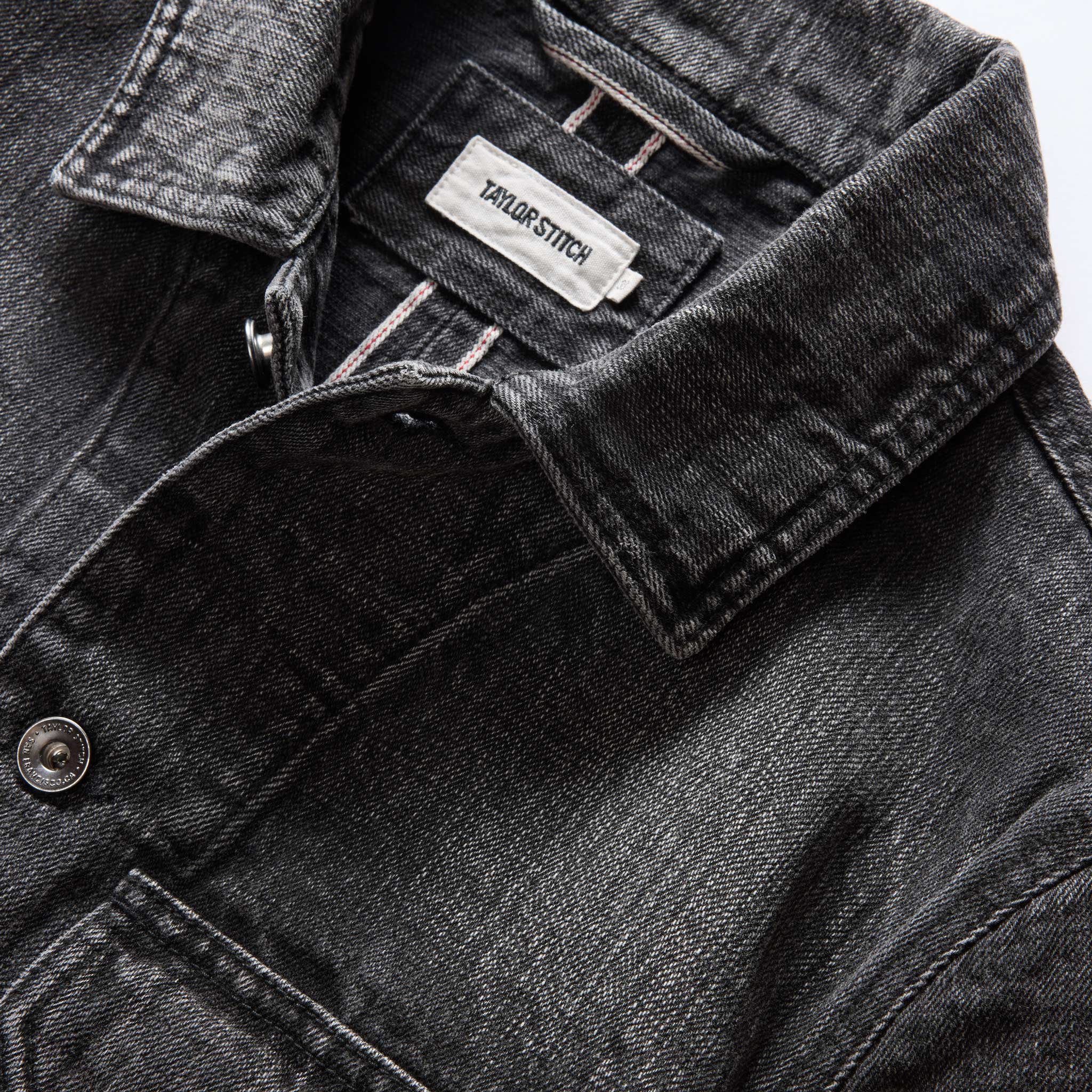 The Fremont Jacket in Black 3-Month Wash Selvage Denim - Image 7