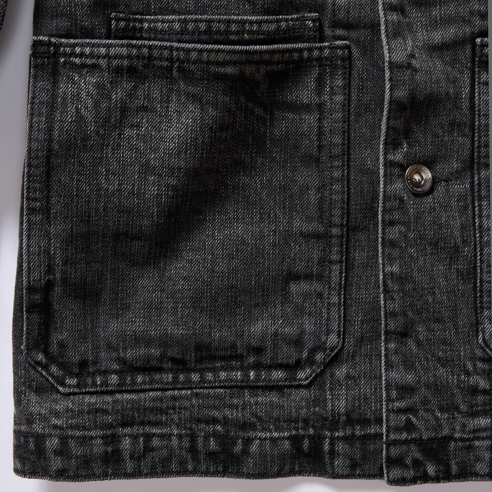 The Fremont Jacket in Black 3-Month Wash Selvage Denim - Image 8