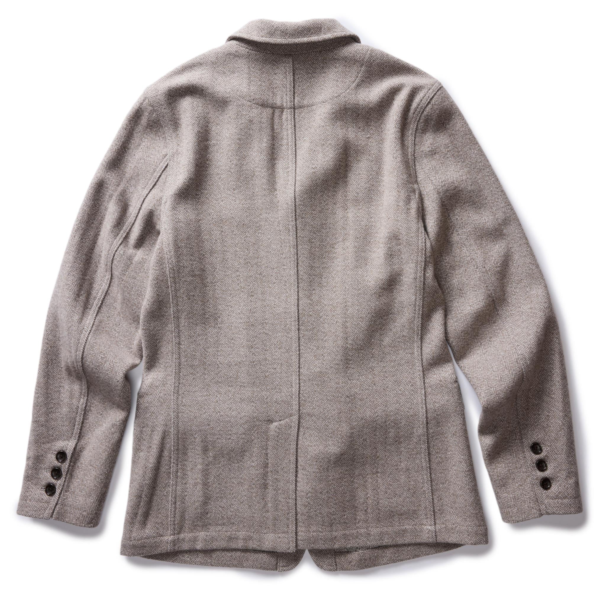 The Gibson Jacket in Heathered Oat Nep Herringbone - Image 7
