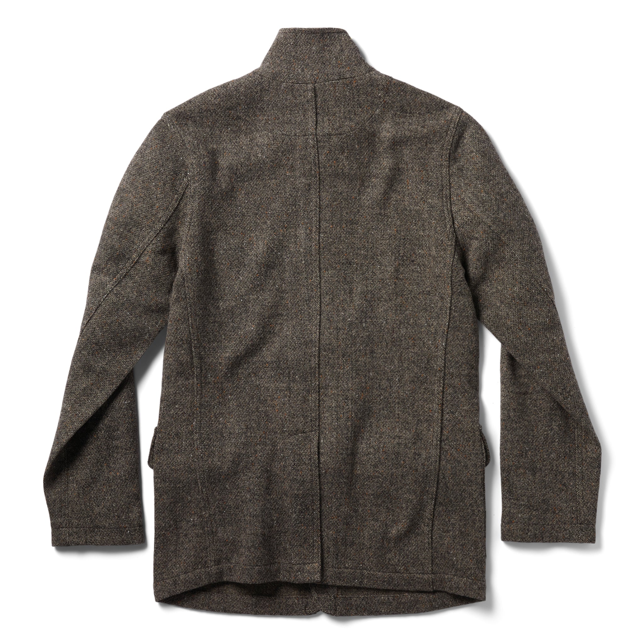 The Gibson Jacket in Khaki Donegal Wool - Image 9