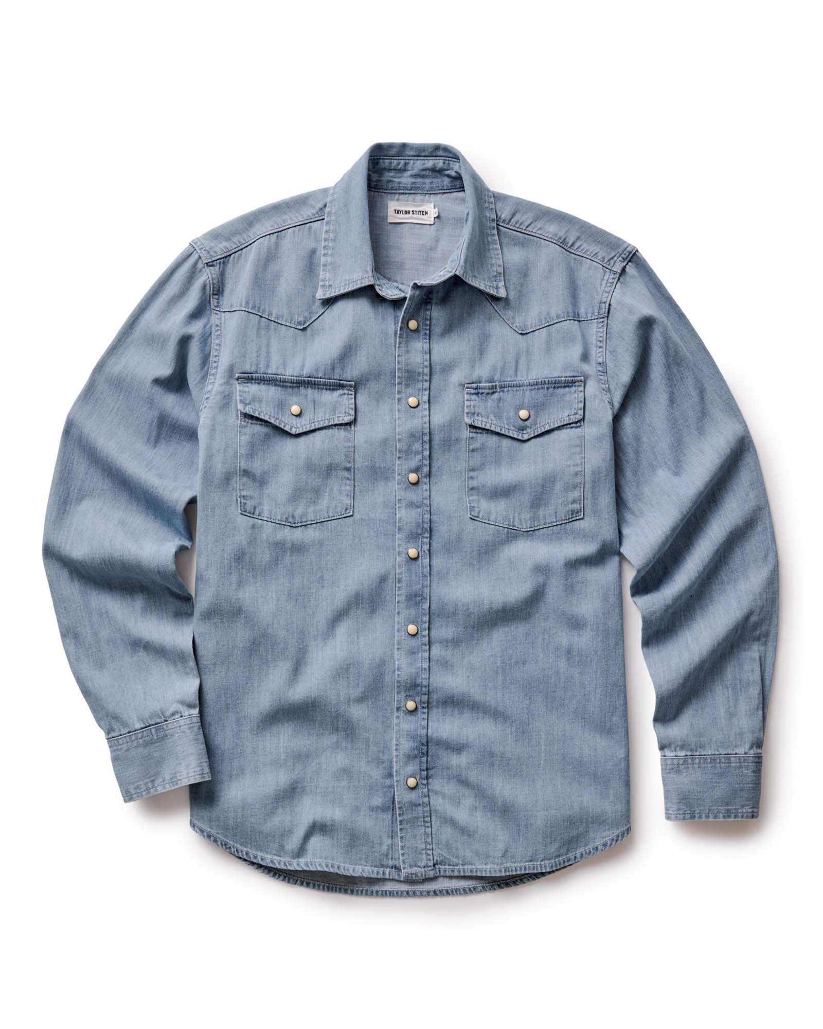 The Glacier Shirt in Washed Indigo Selvedge Denim - Image 10