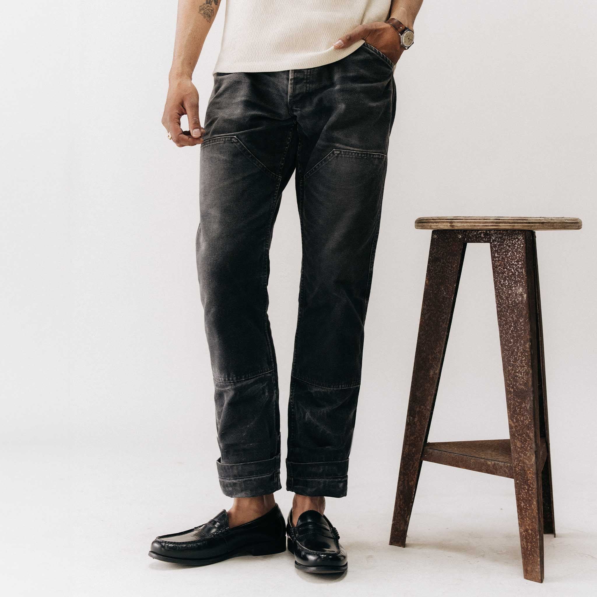 The Good Acre Chore Pant in Black Canvas - Image 3