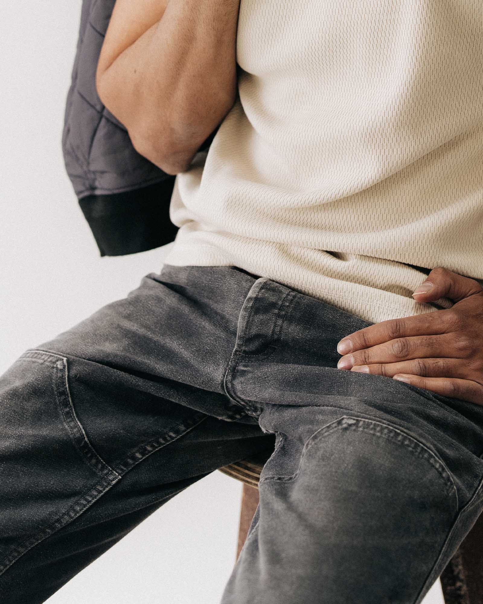 The Good Acre Chore Pant in Black Canvas - Image 4