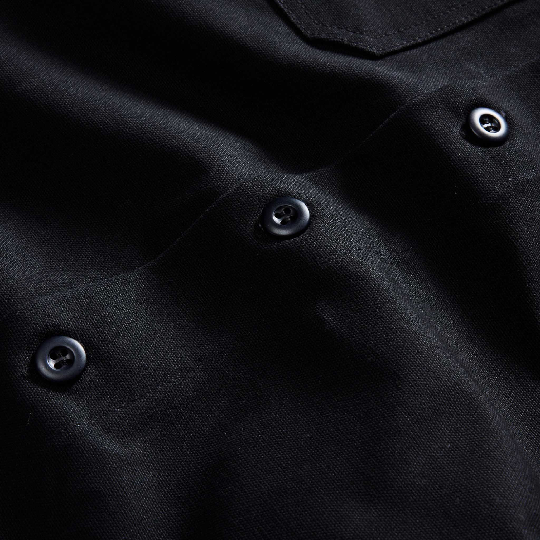 The Good Acre Forge Overshirt in Black Canvas - Image 8