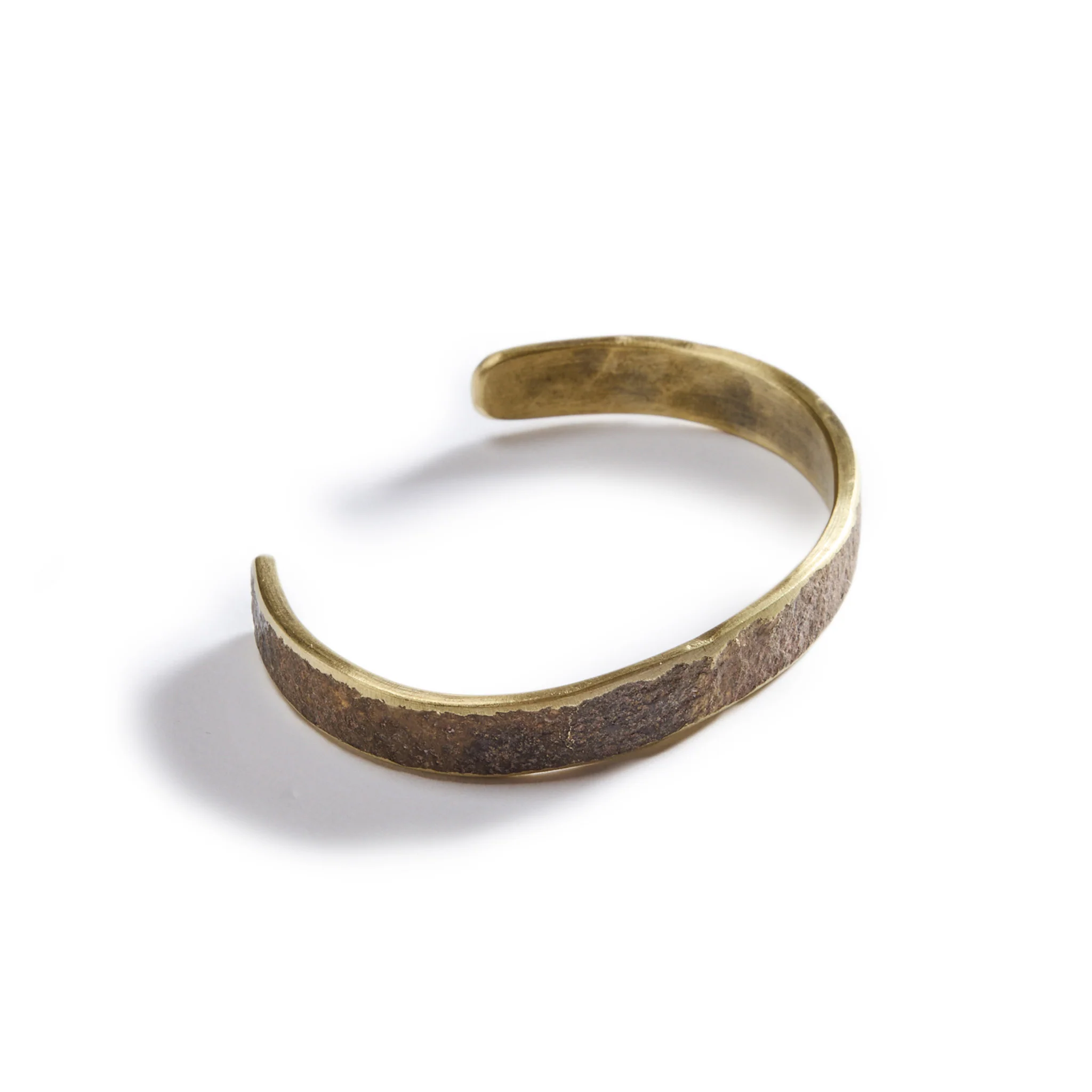 The Hammered Cuff in Brass - Image 6