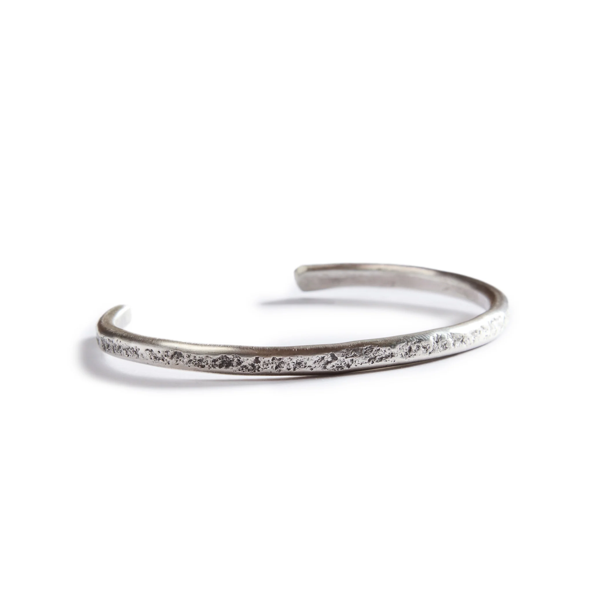 The Hammered Cuff in Silver - Image 5