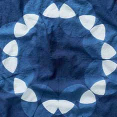 The Hand Dyed Bandana in Indigo Petal - Image 5