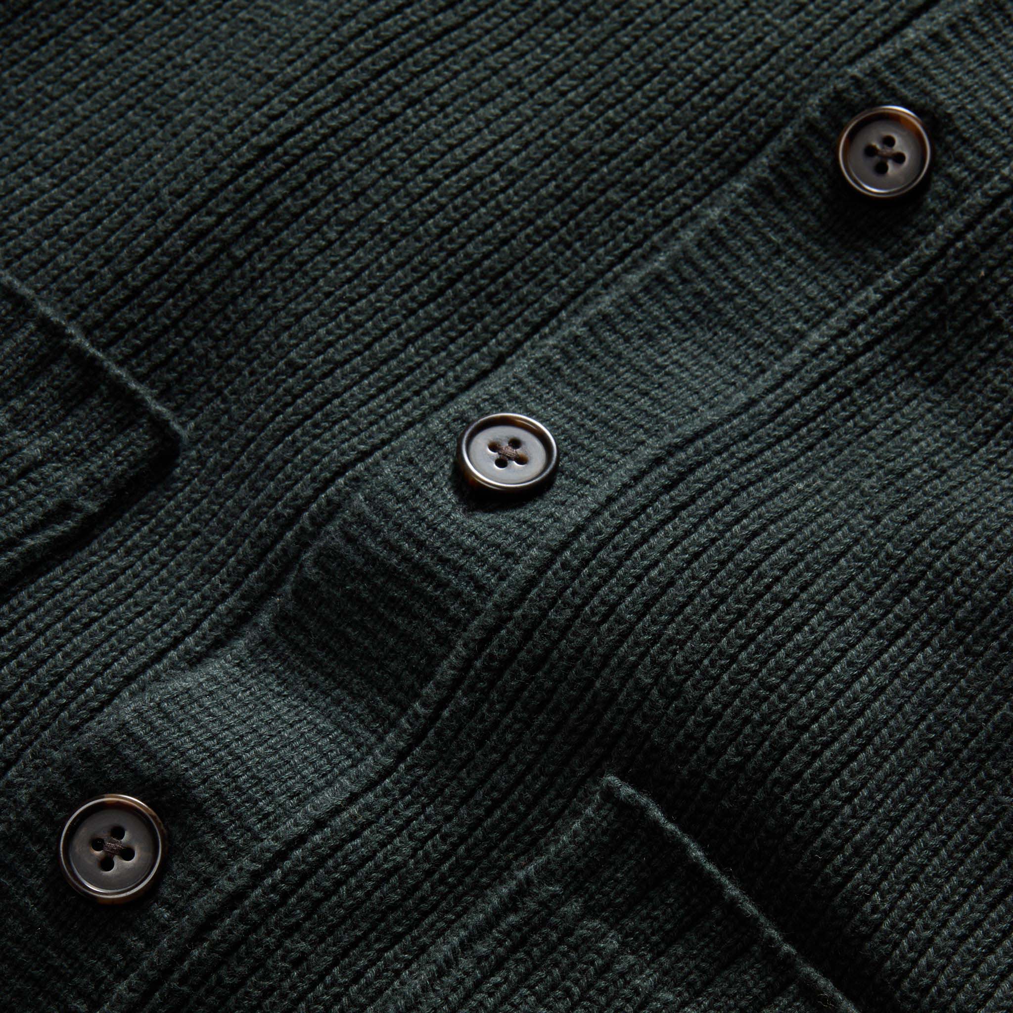 The Harbor Sweater Jacket in Black Pine Heather - Image 8