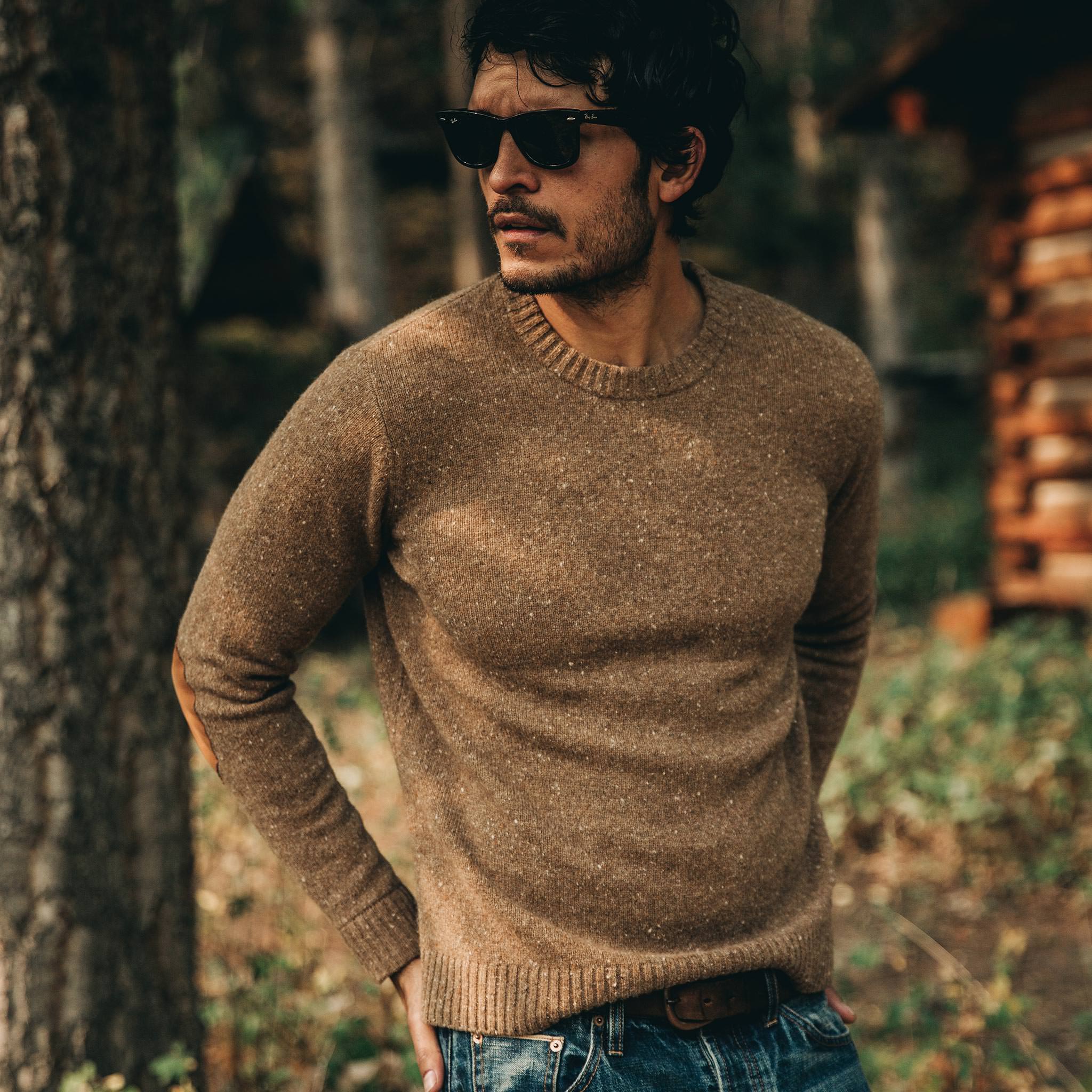 The Hardtack Sweater in Oak Donegal - Image 2