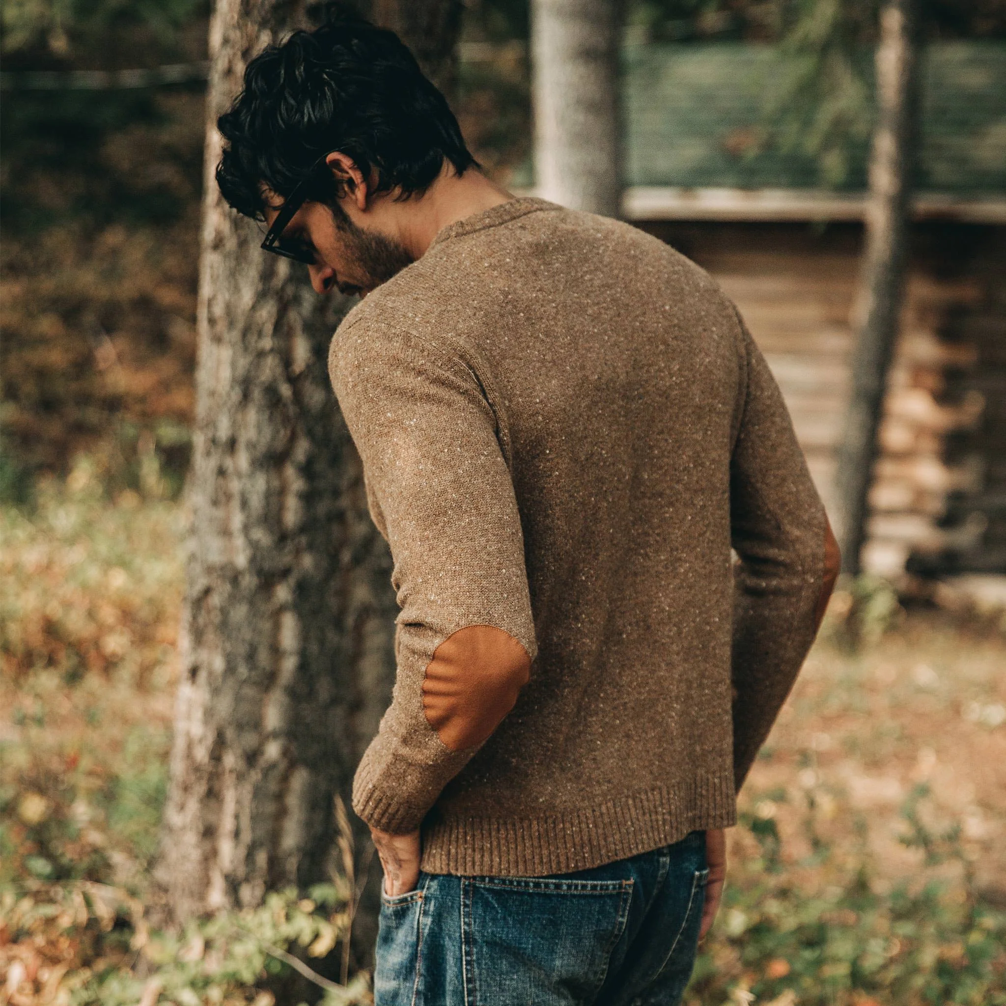 The Hardtack Sweater in Oak Donegal - Image 6