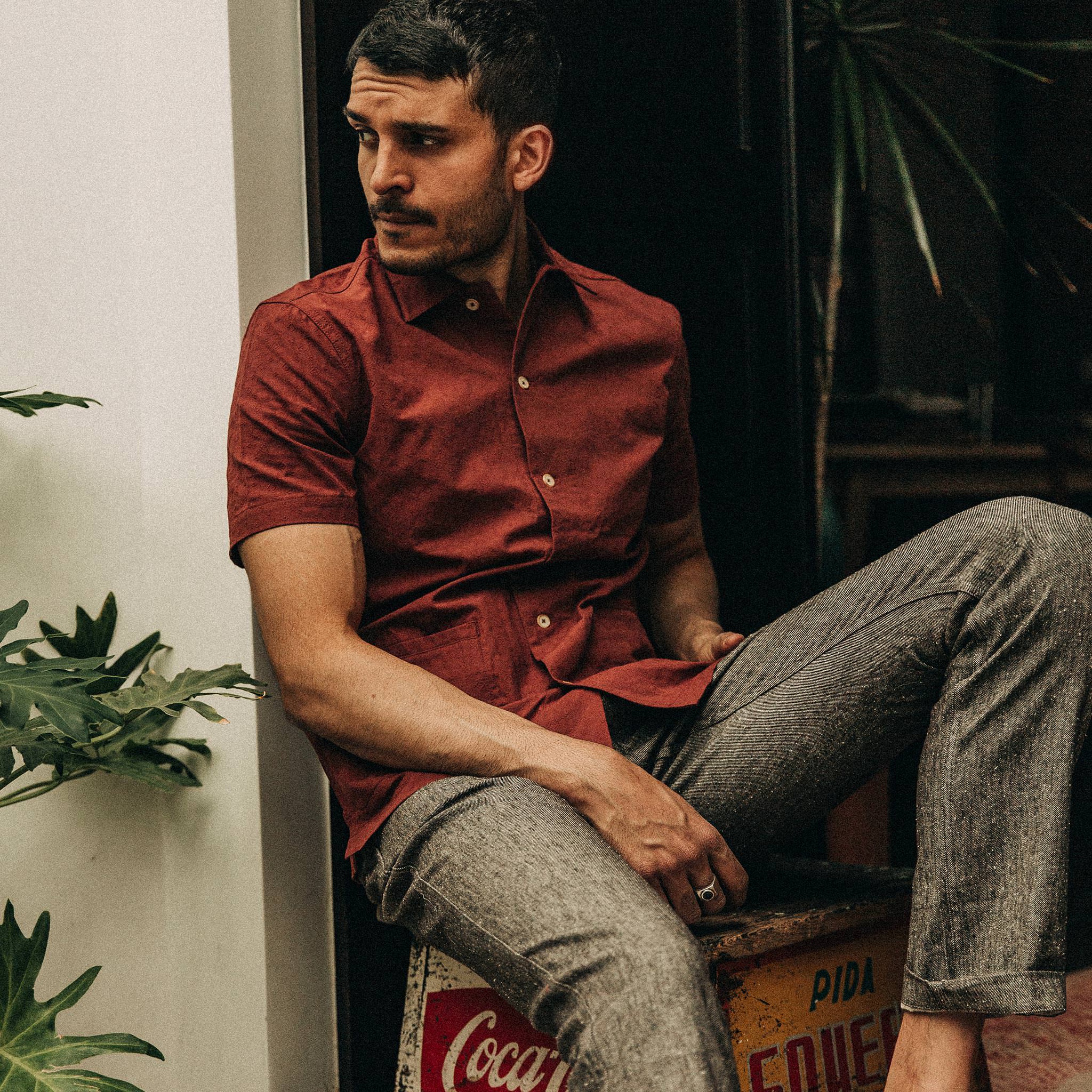 The Havana in Rusted Floral Jacquard - Image 5