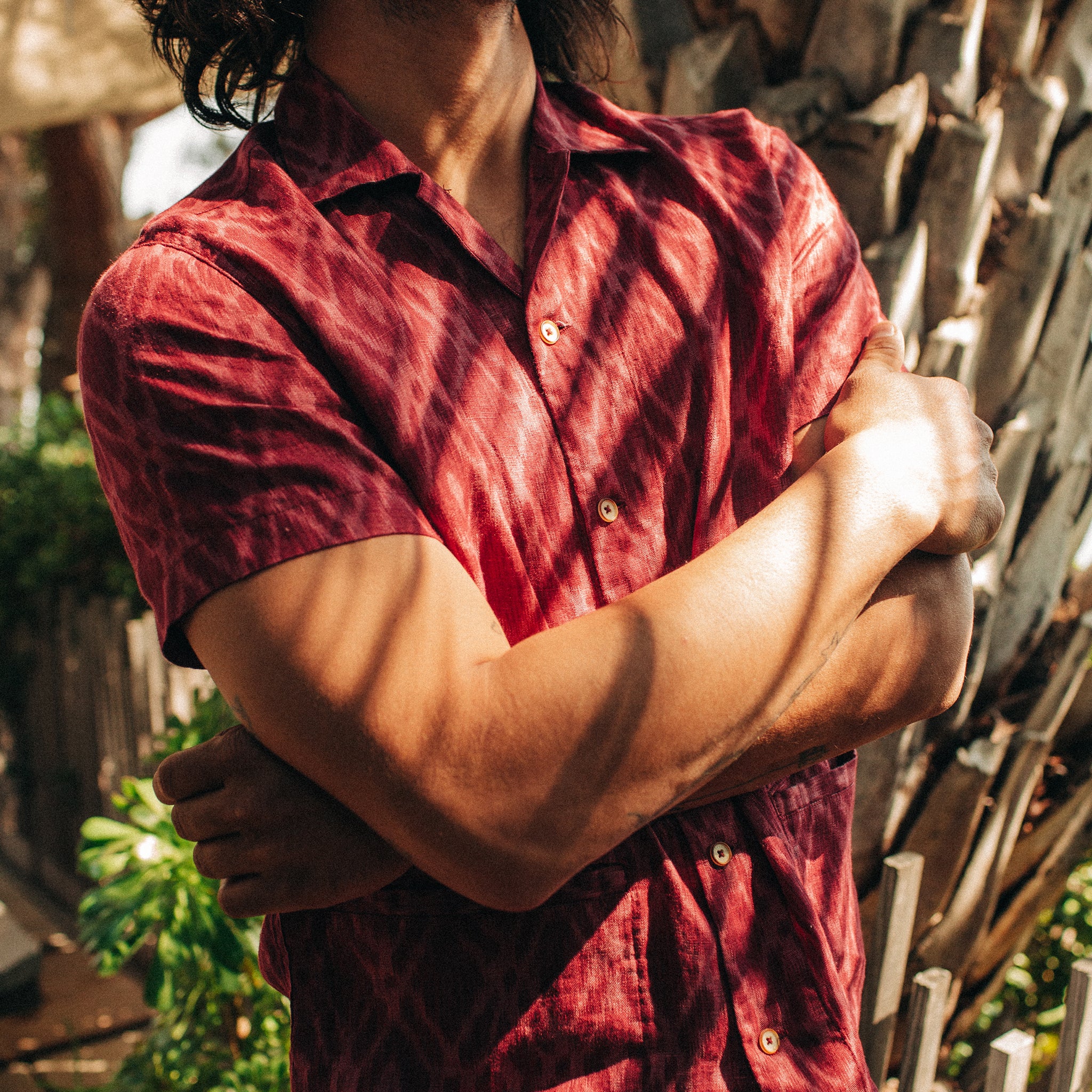 The Havana in Wine Ikat - Image 2