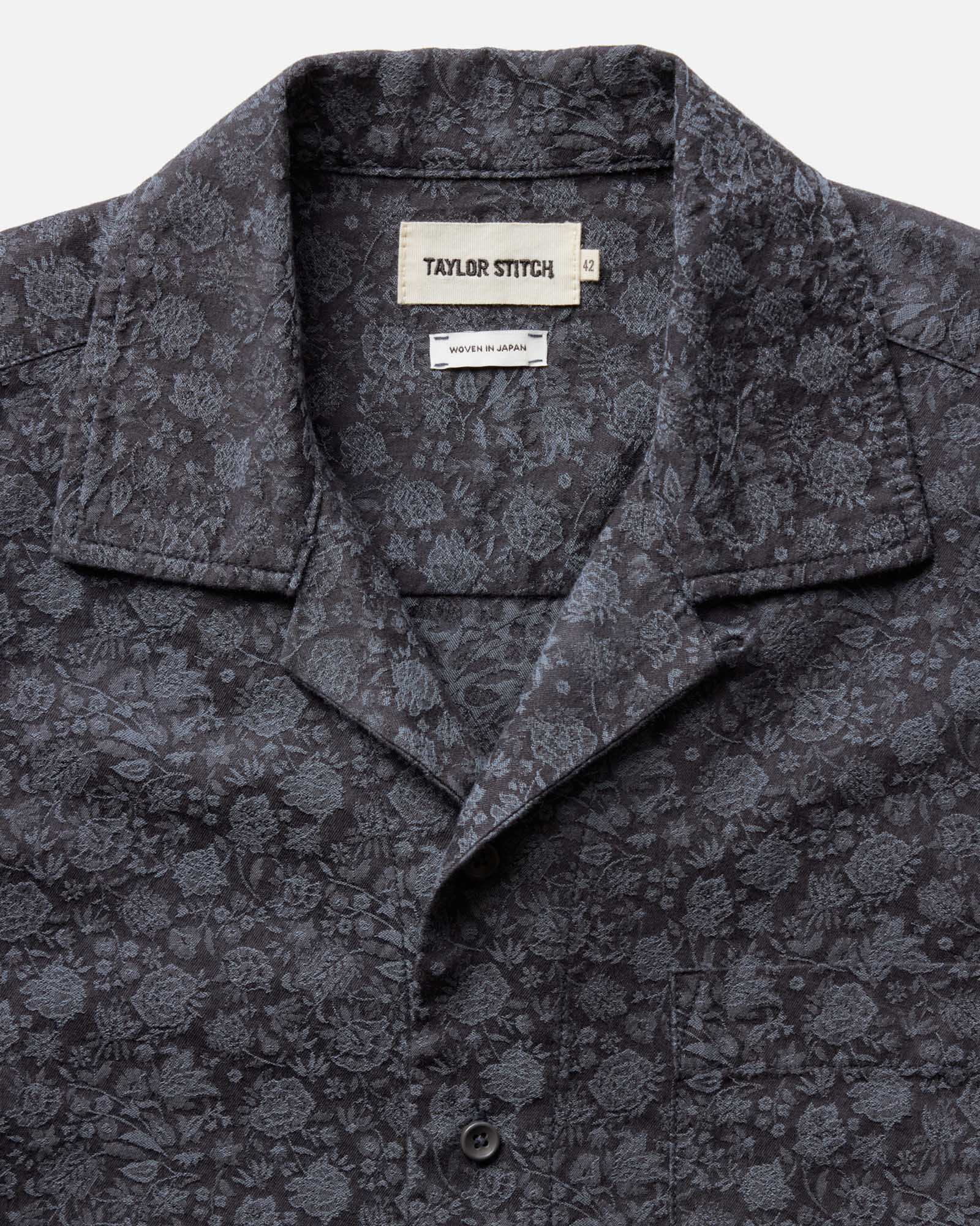 The Hawthorne Shirt in Japanese Night Bloom Jacquard - Image 5