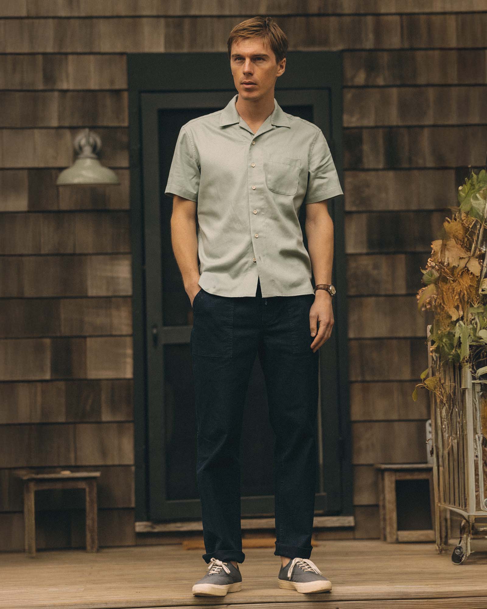 The Hawthorne Shirt in Surf Green - Image 3