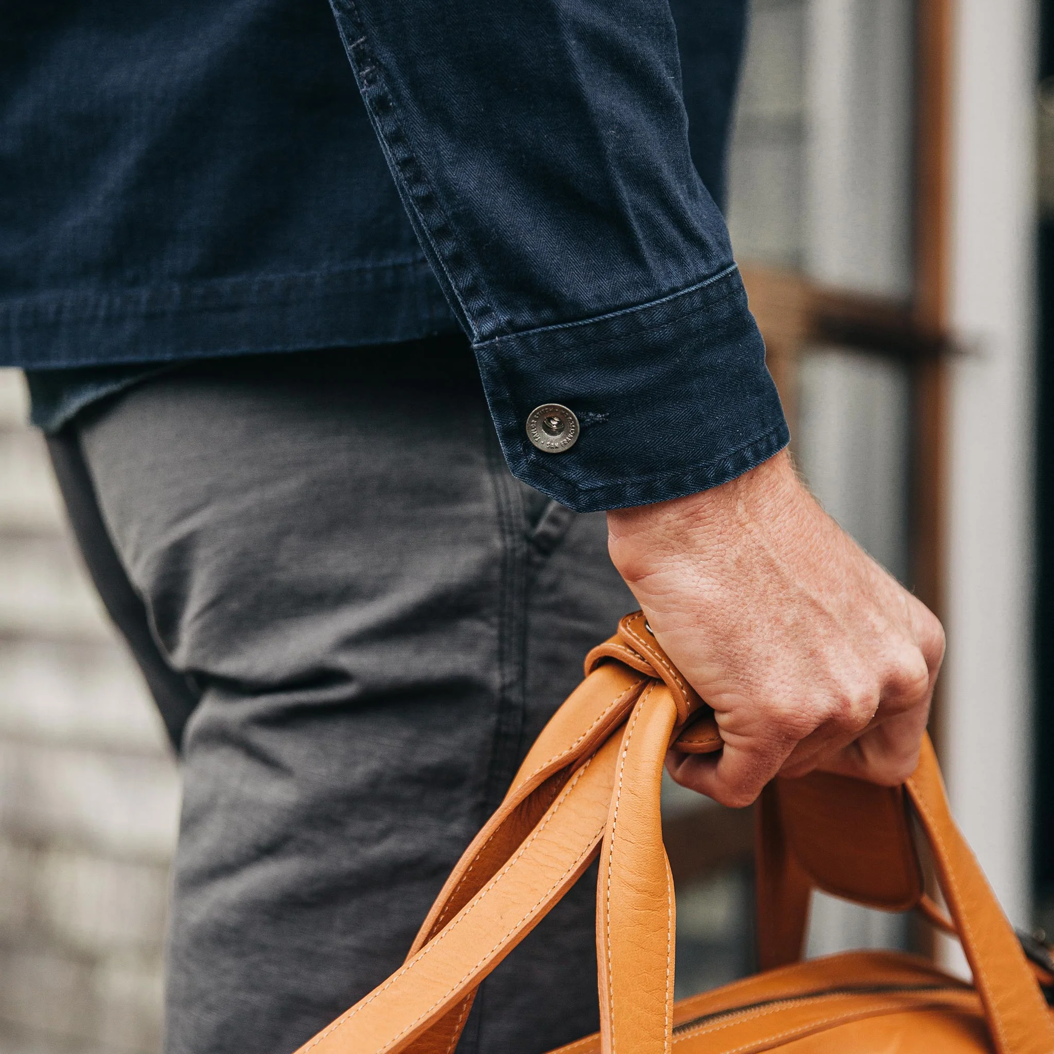 The HBT Jacket in Washed Navy - Image 4