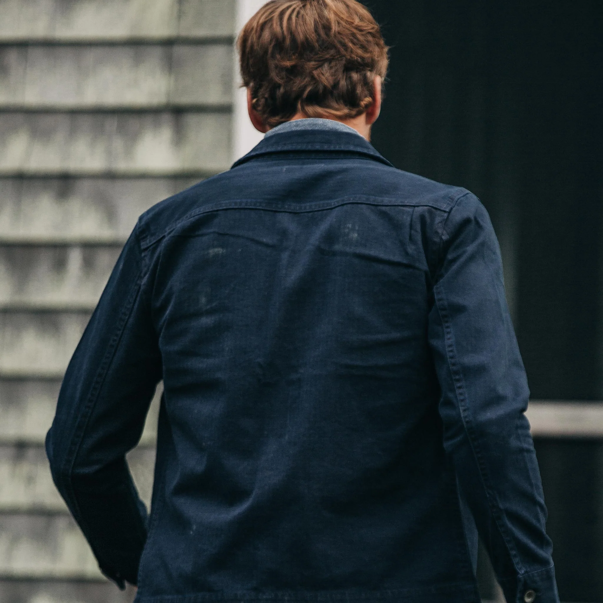 The HBT Jacket in Washed Navy - Image 6
