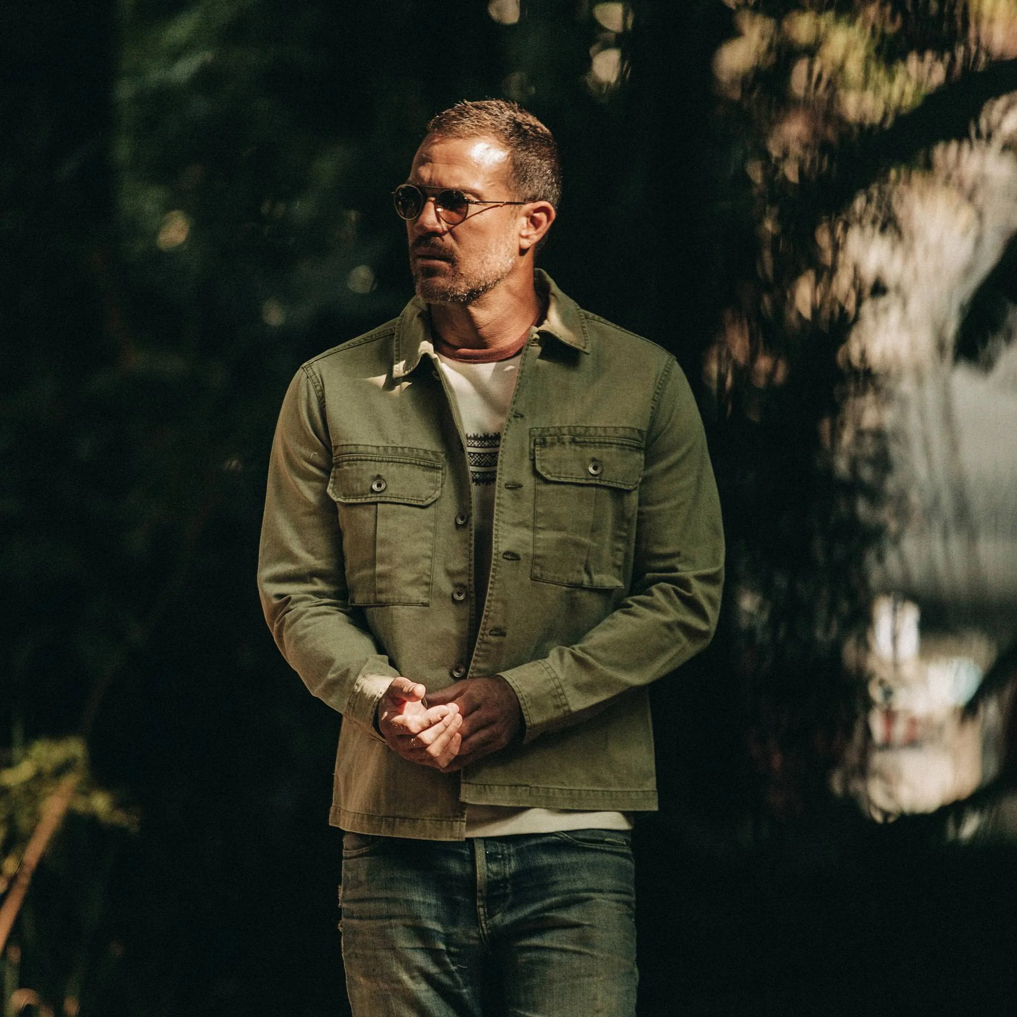 The HBT Jacket in Washed Olive - Image 2