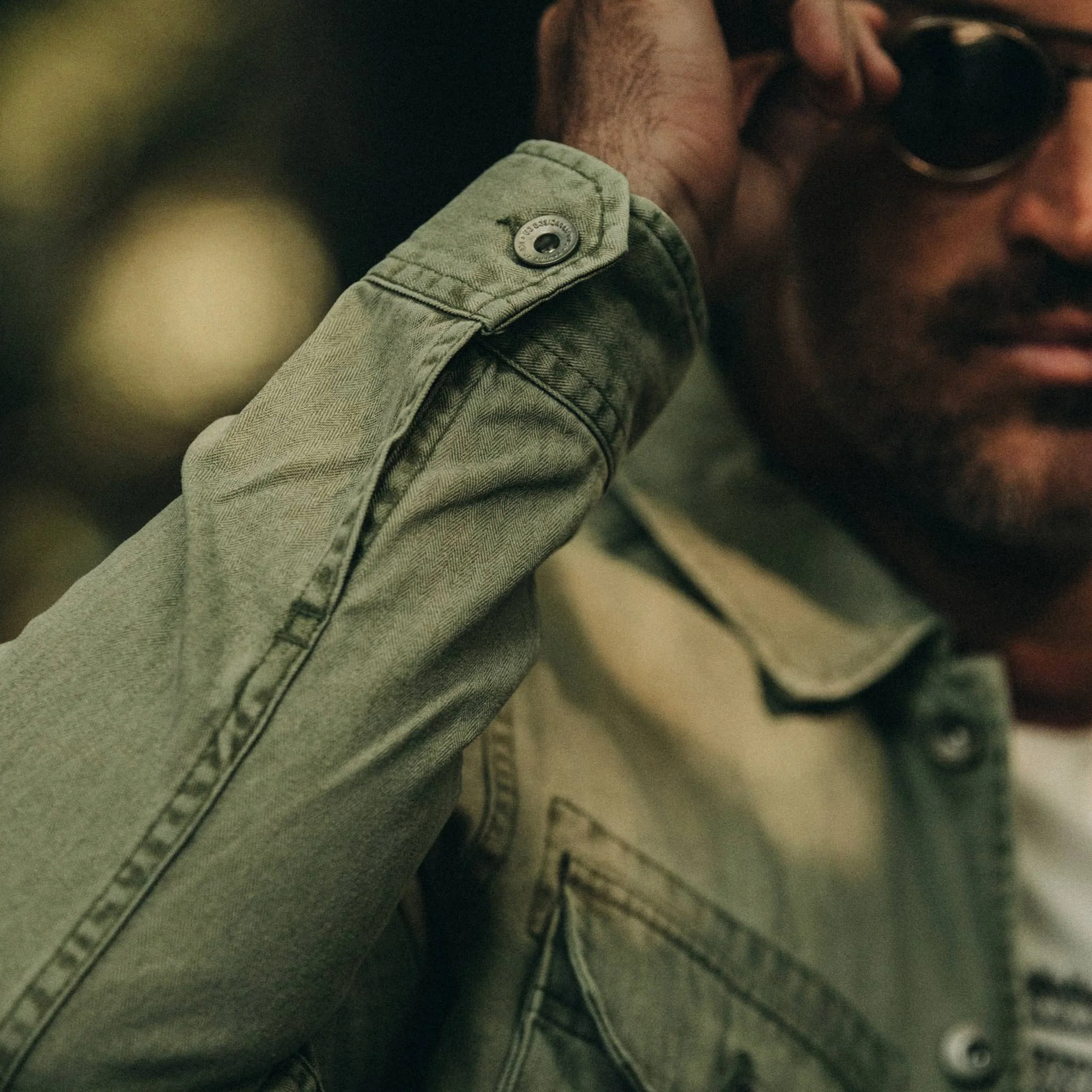 The HBT Jacket in Washed Olive - Image 5