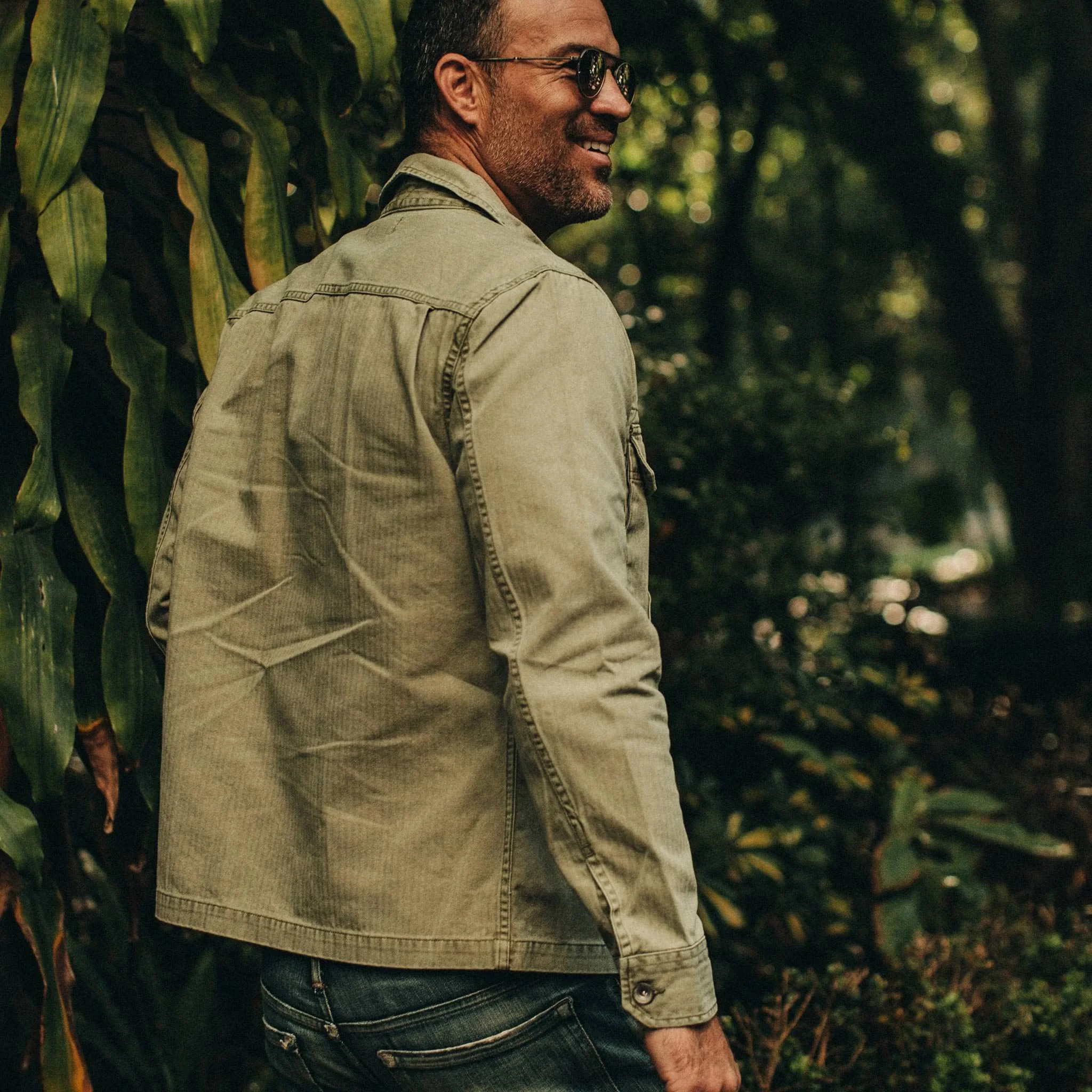 The HBT Jacket in Washed Olive - Image 6