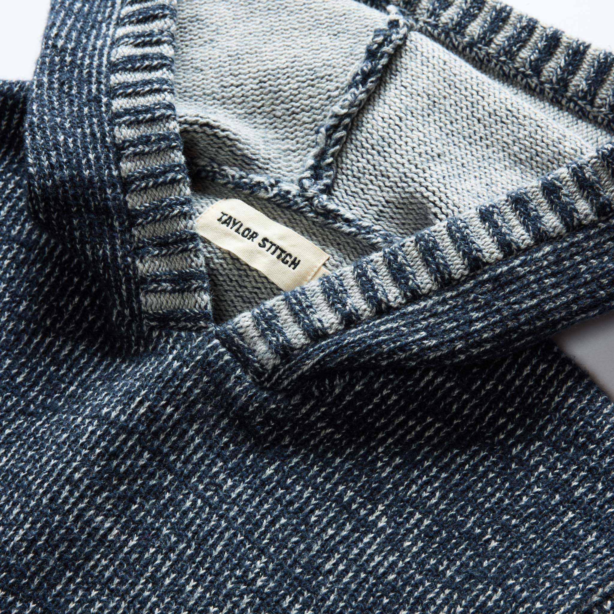 The Headland Pullover Sweater in Marled Navy - Image 6