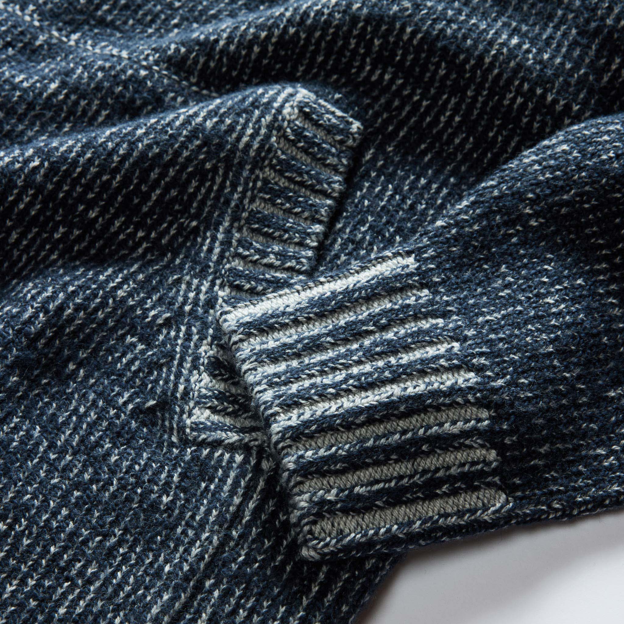 The Headland Pullover Sweater in Marled Navy - Image 7
