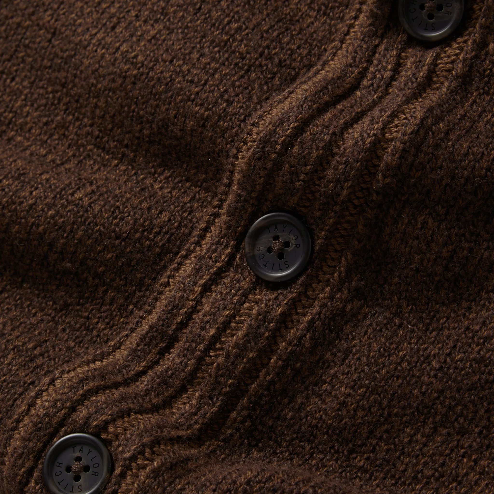 The Headland Shawl Cardigan in Marled Chocolate - Image 7