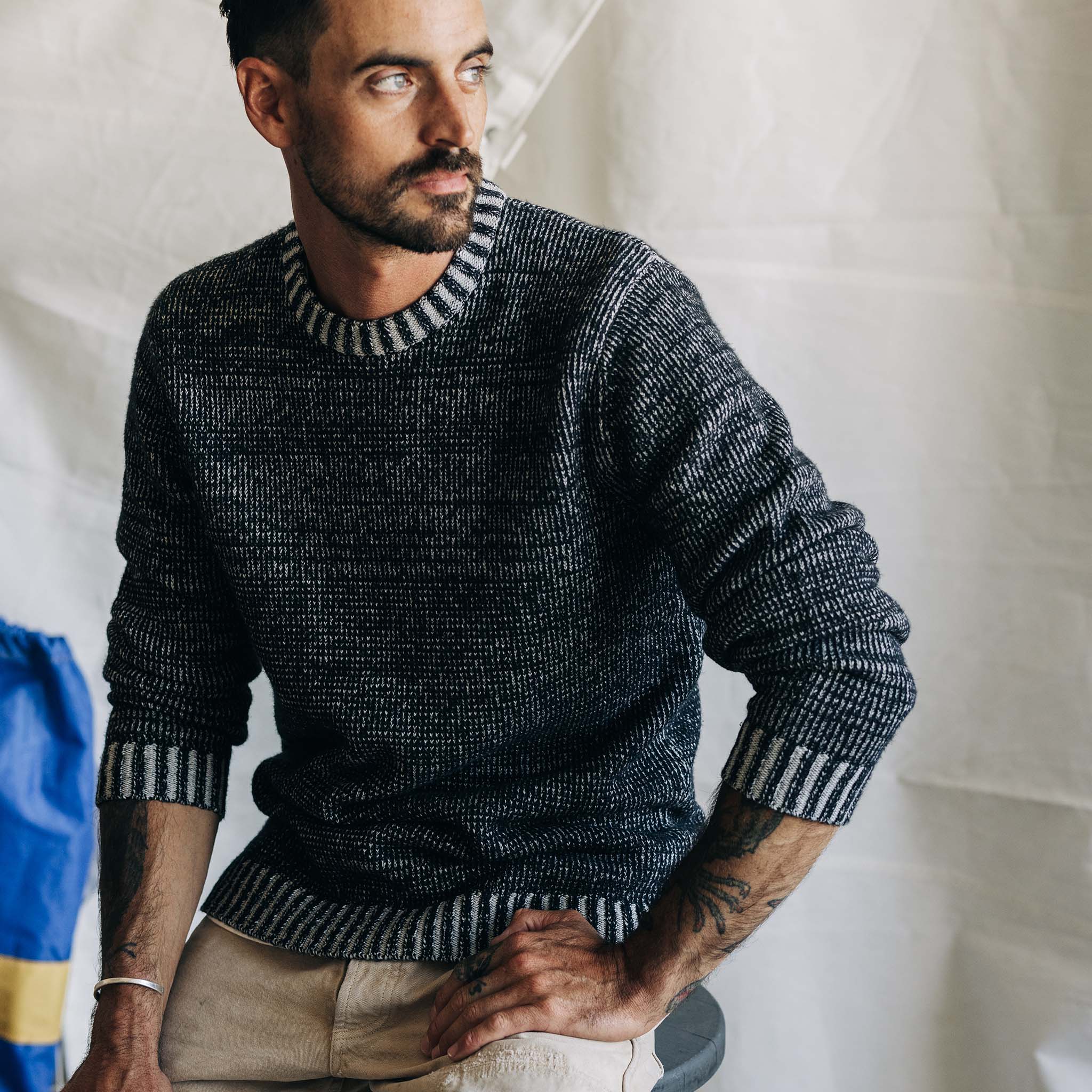 The Headland Sweater in Coal Heather - Image 2