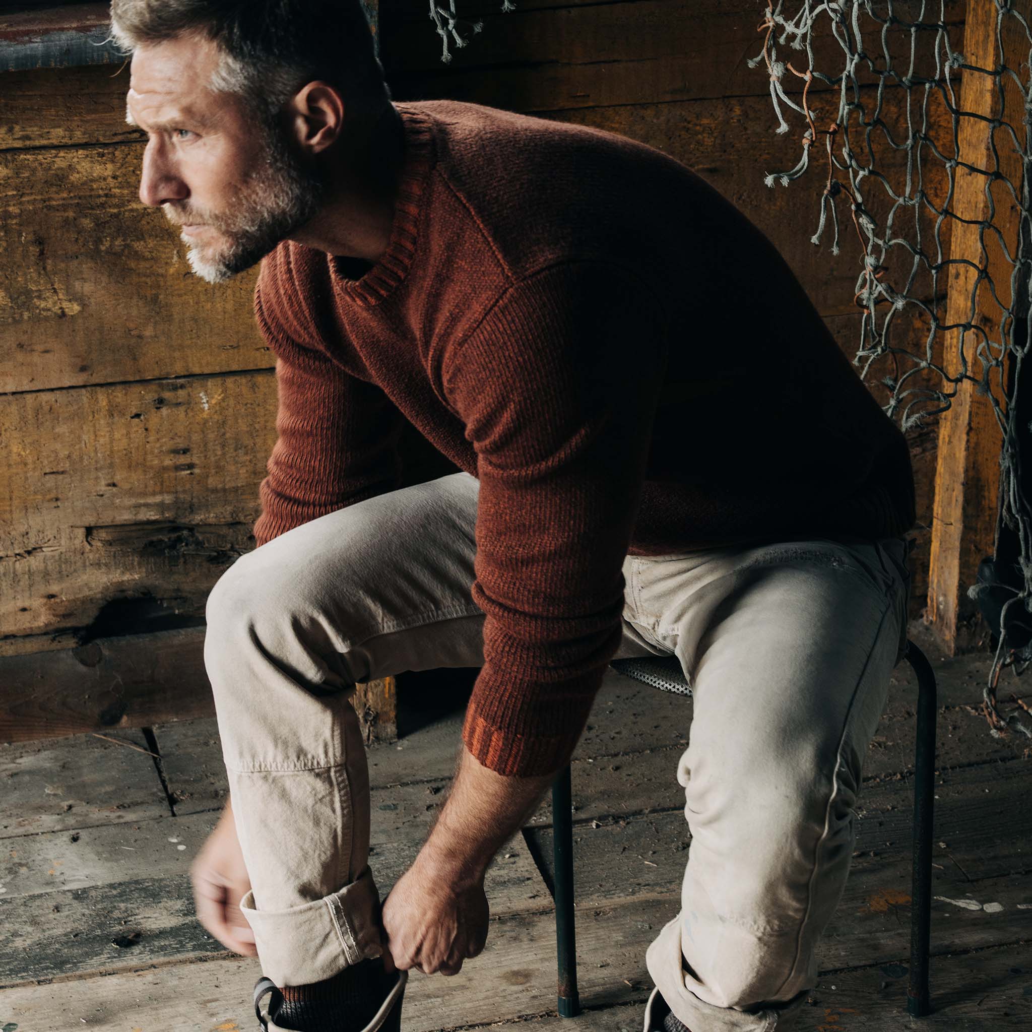 The Headland Sweater in Spiced Rum - Image 4