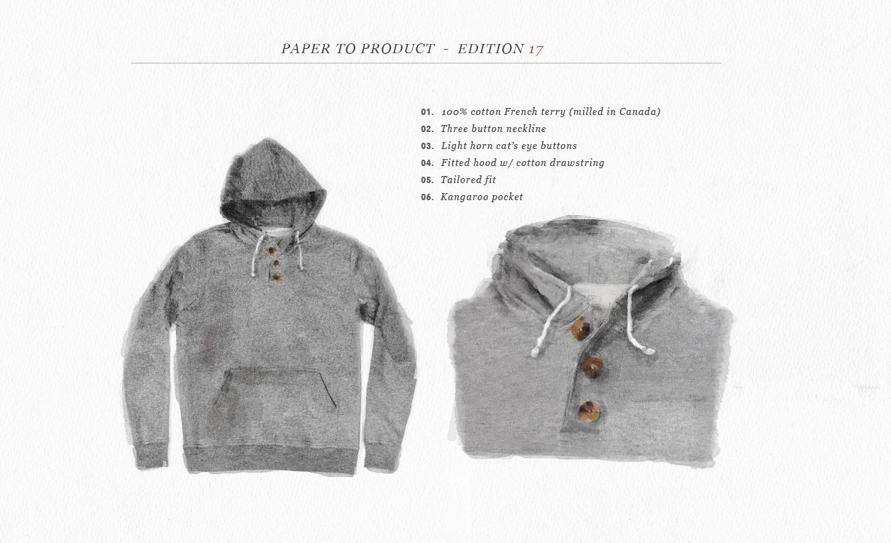 Heather Grey 3 Button Hooded Sweatshirt - Image 10
