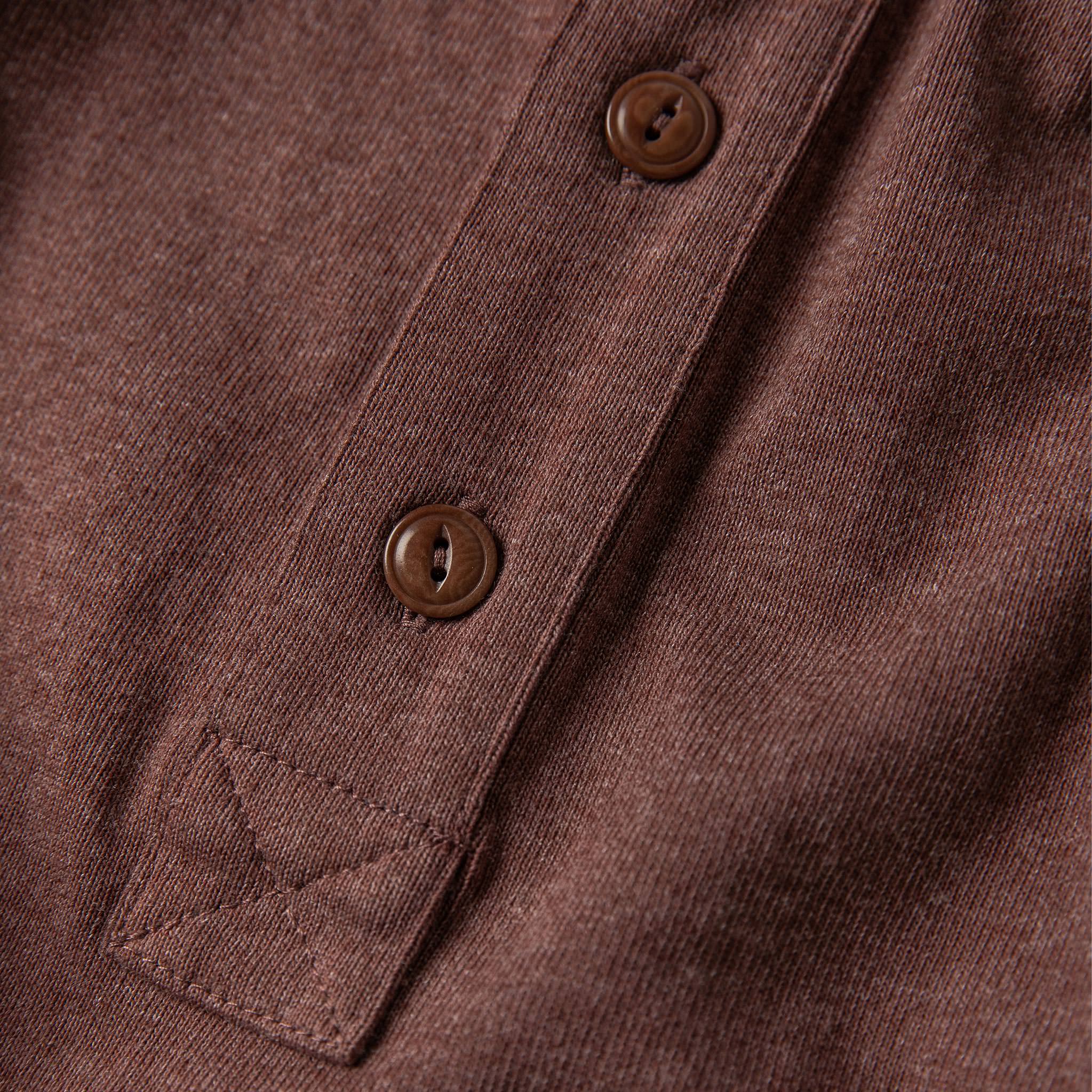 The Heavy Bag Henley in Burgundy - Image 6