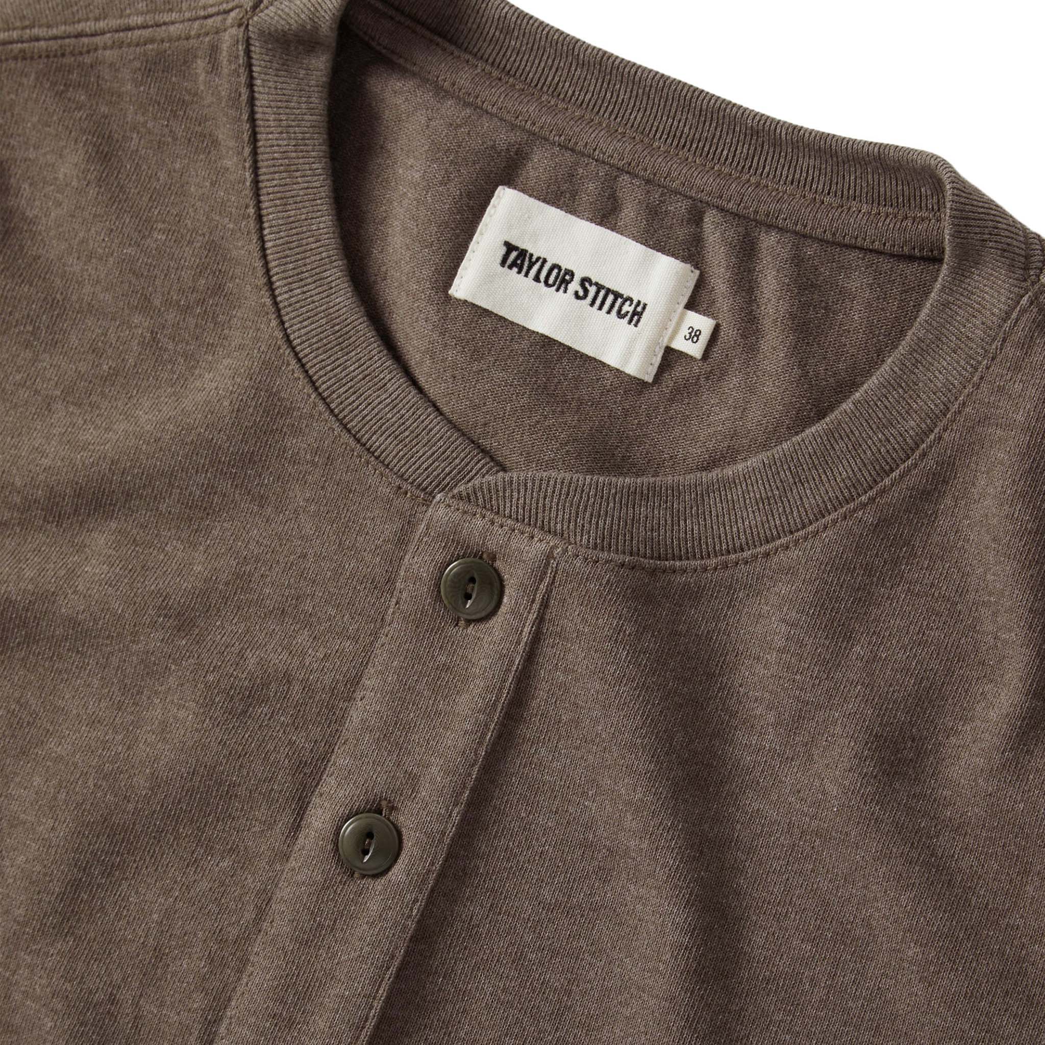 The Heavy Bag Henley in Walnut - Image 5